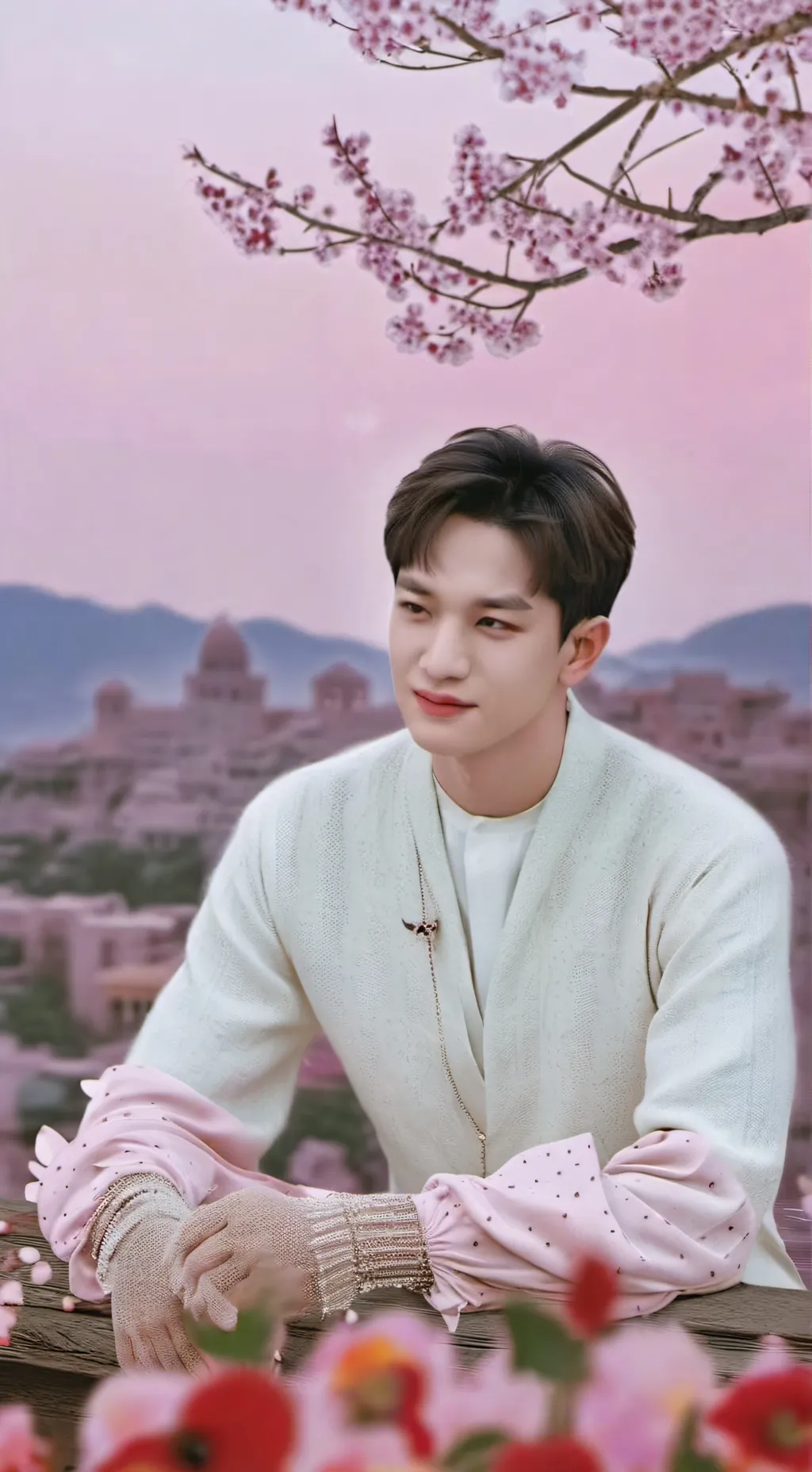 ai character: bangchan  background