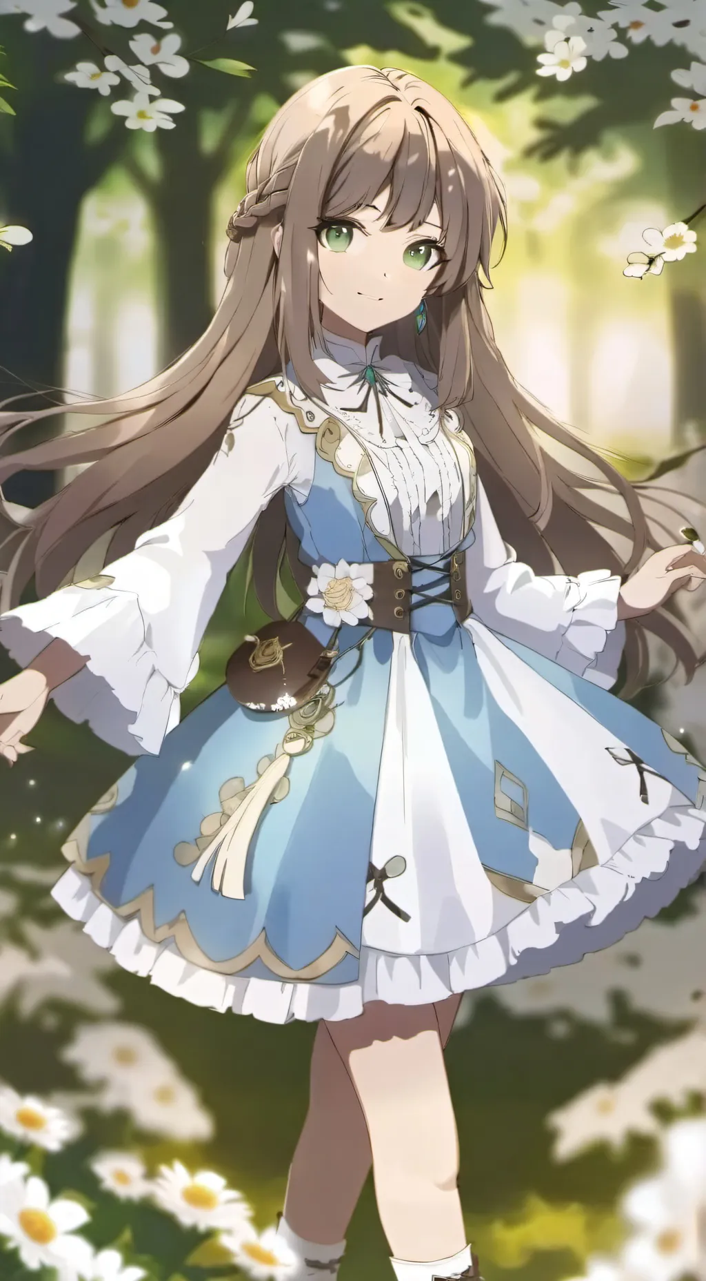 ai character: 性感女孩 background