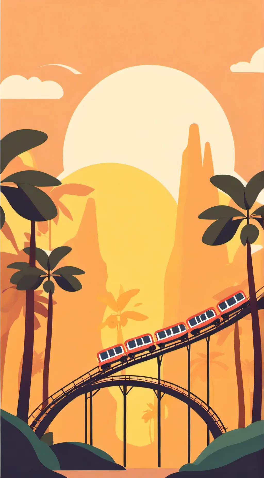 ai character: MHA Six Flags! background