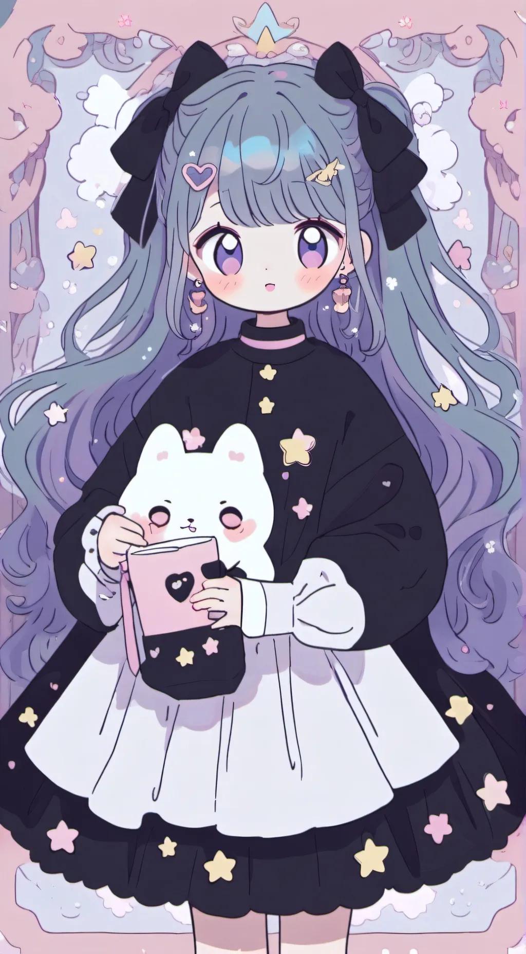 ai character: Moon background