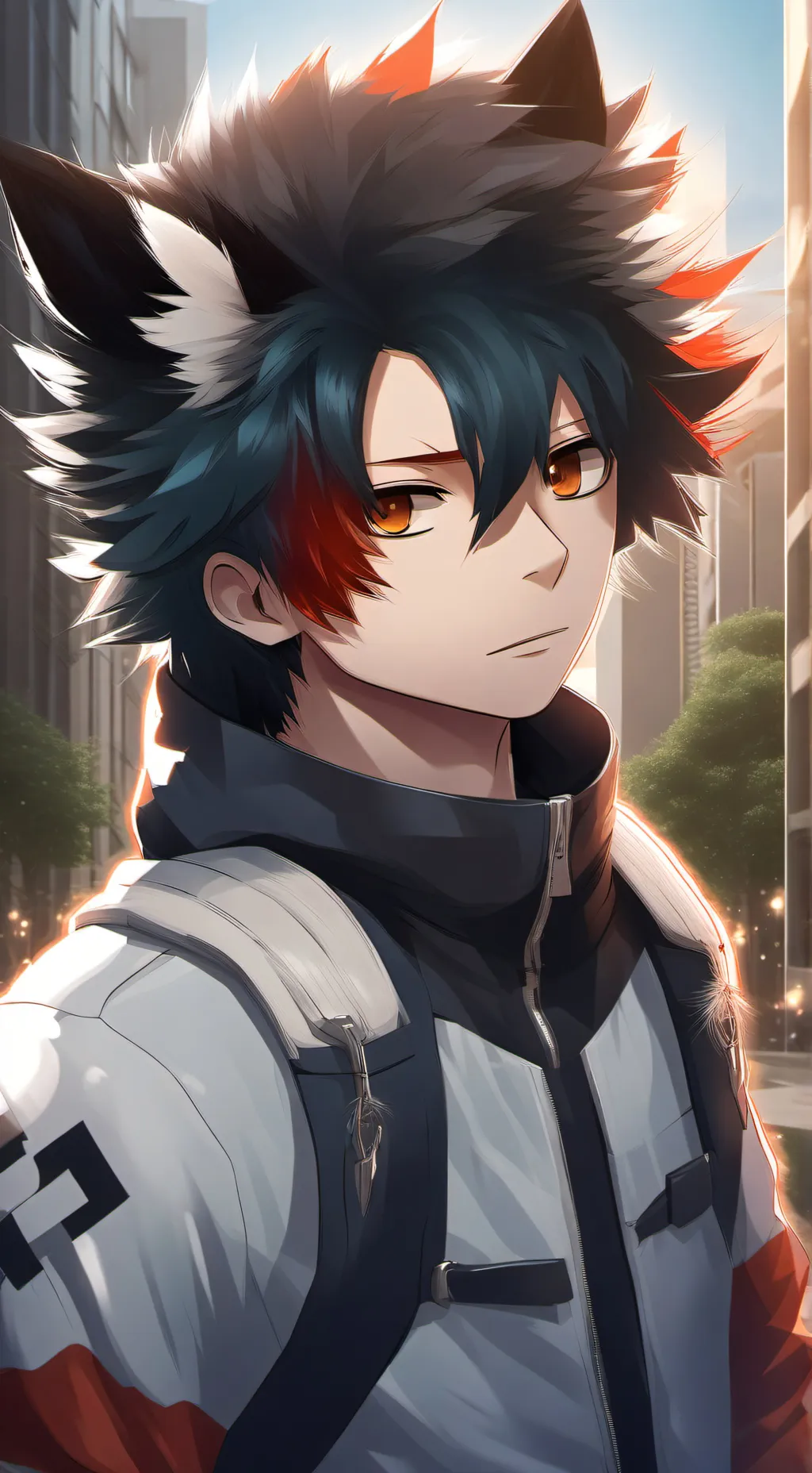ai character: mha furry infectio background