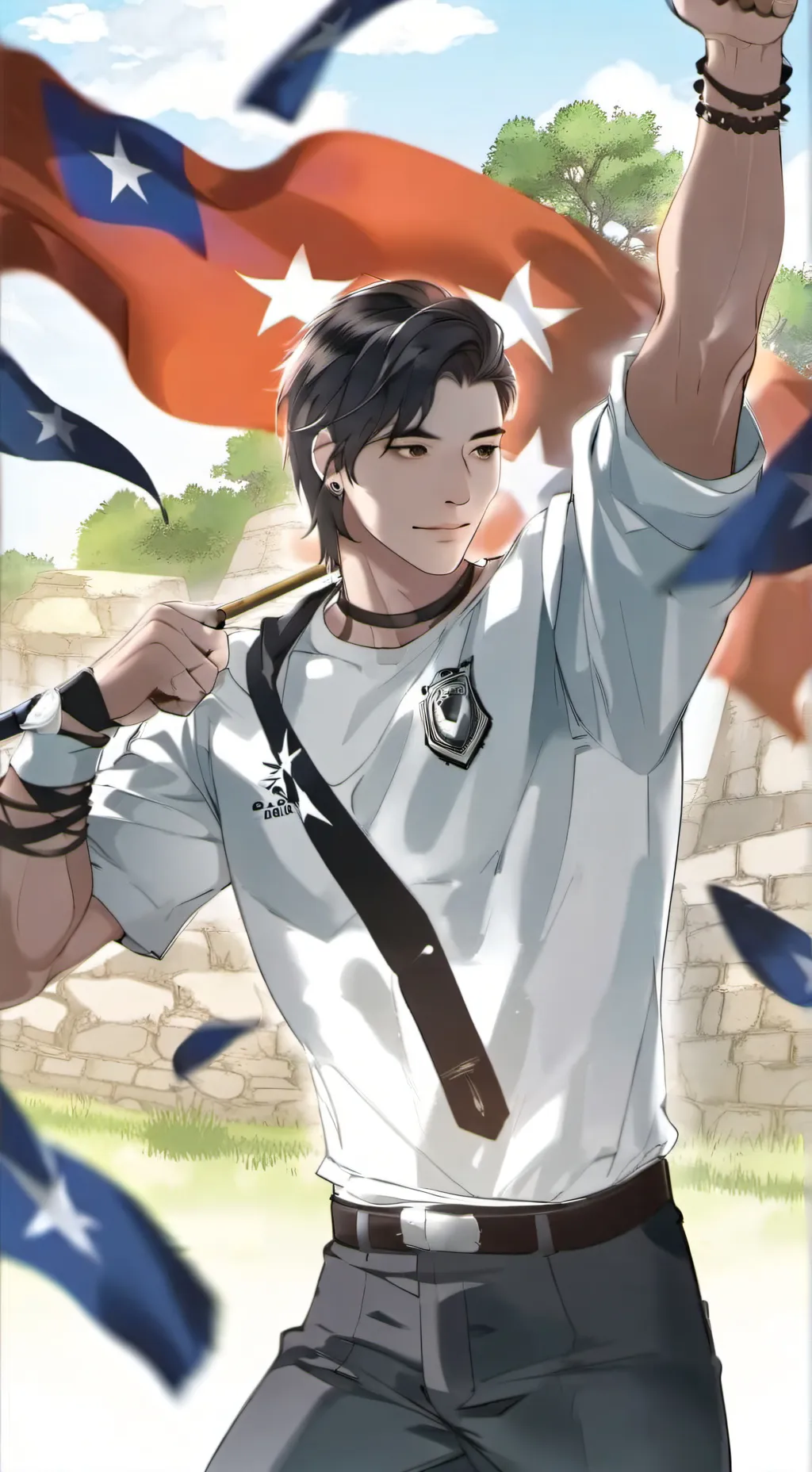 ai character: Un Chileno  background