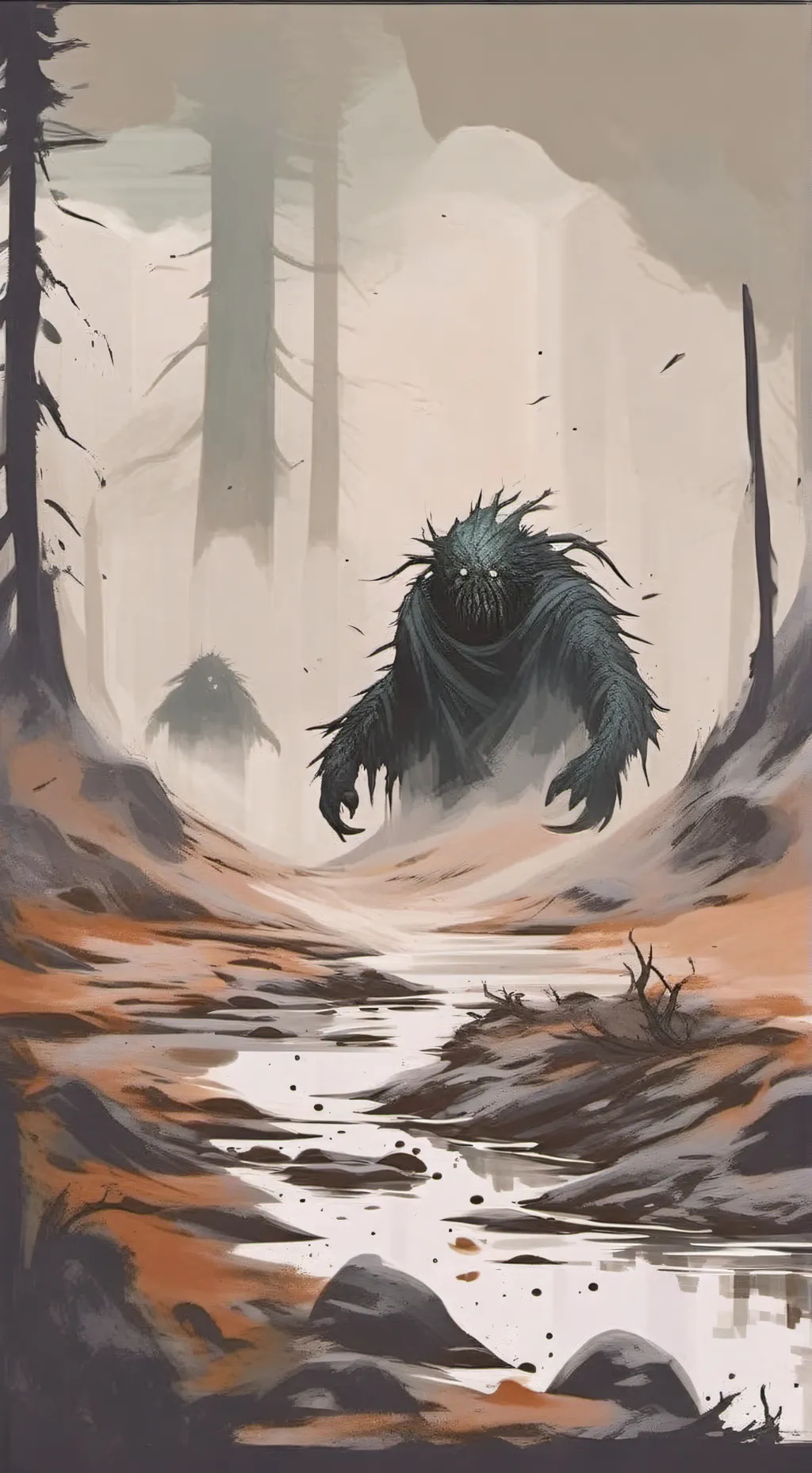 ai character: The dead woods background