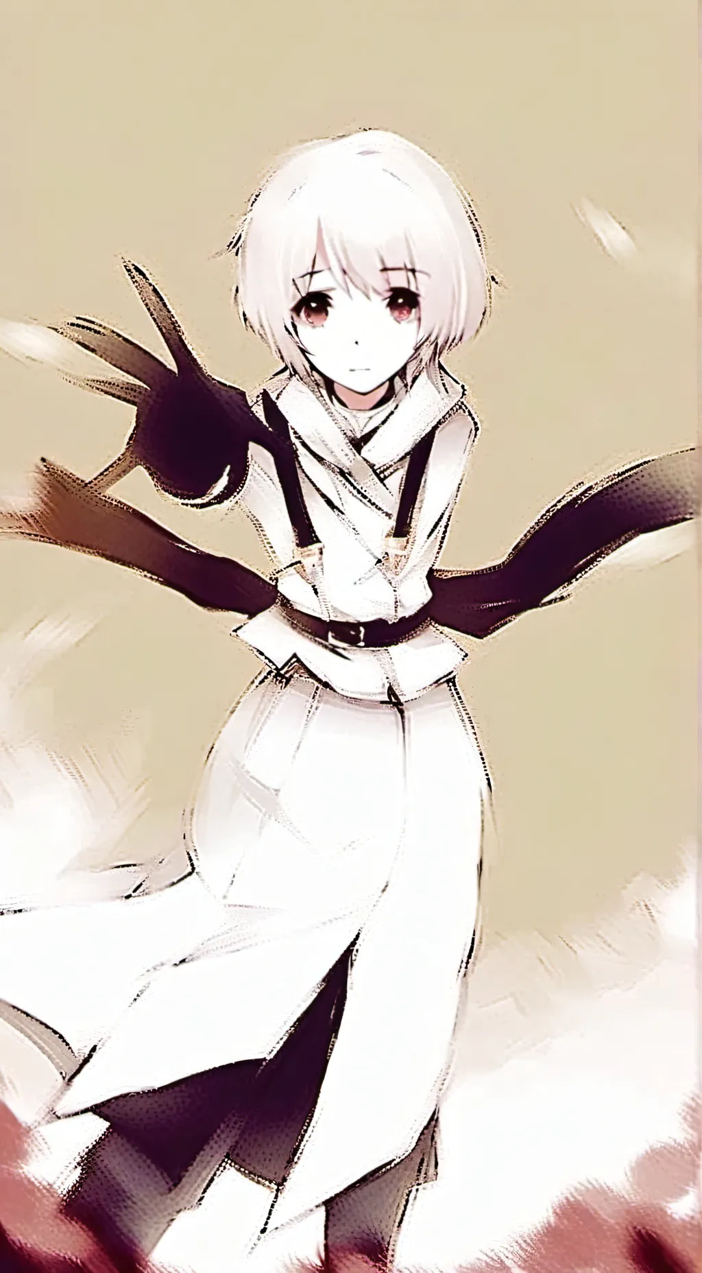 ai character: rainy background