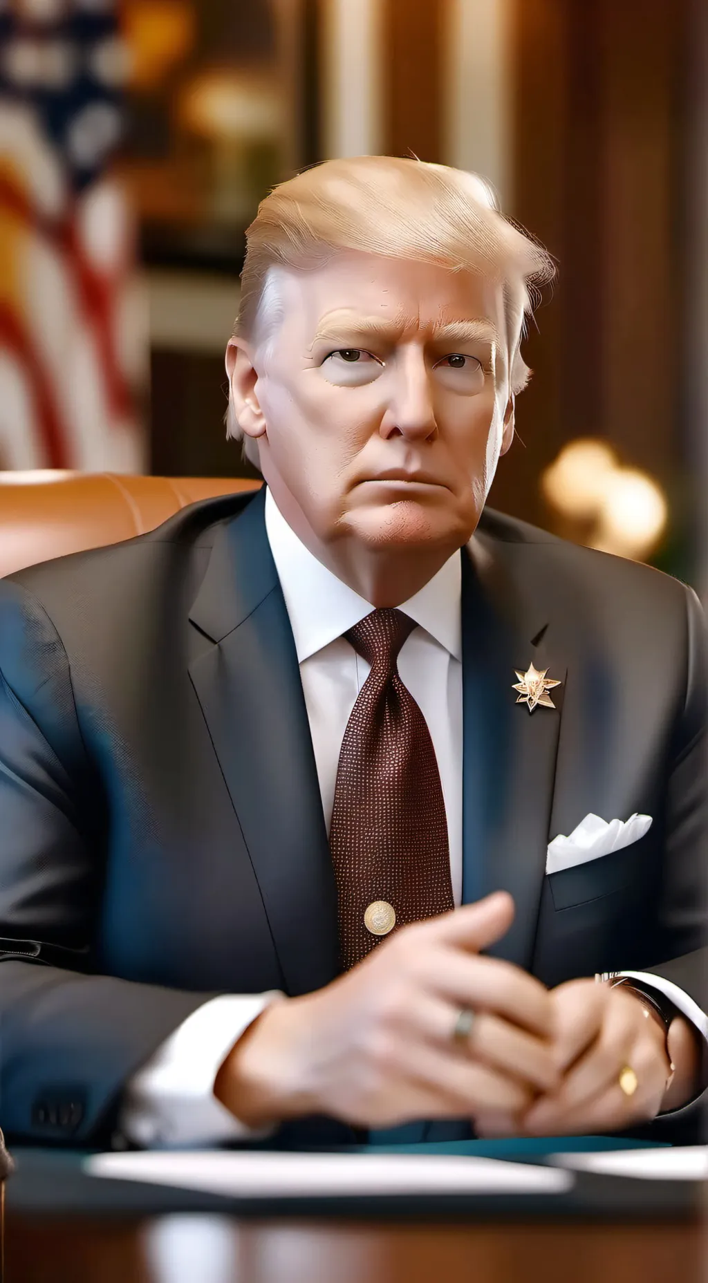 ai character: donal tromp  background