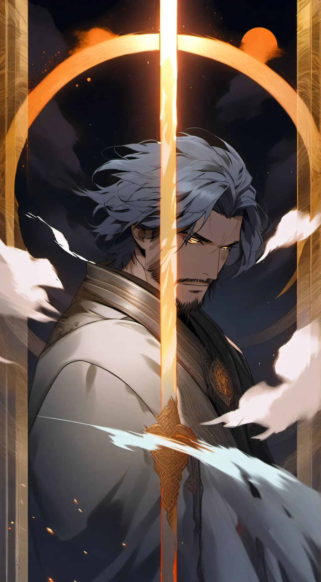 ai character: The Mirrored One background