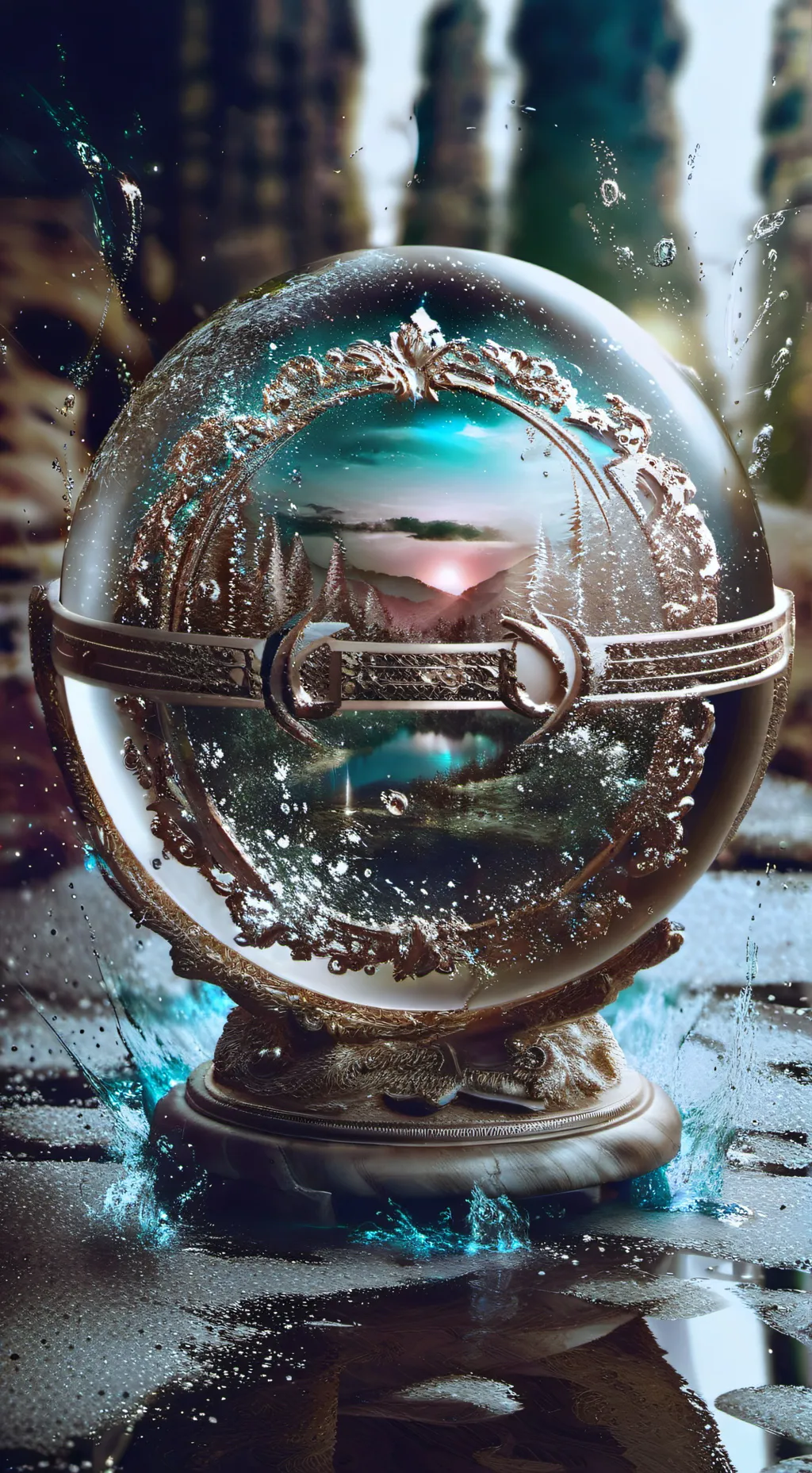 ai character: Orbs of Life background