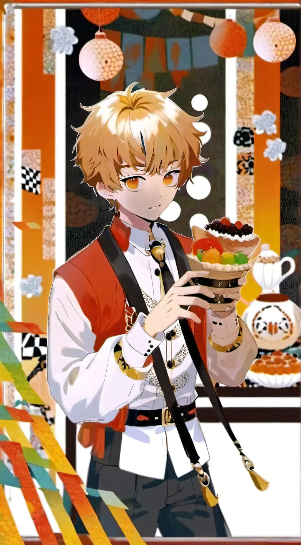 ai character: agatsuma zenitsu background