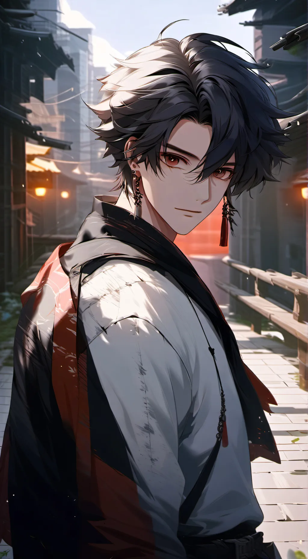 ai character: Chanmin  background