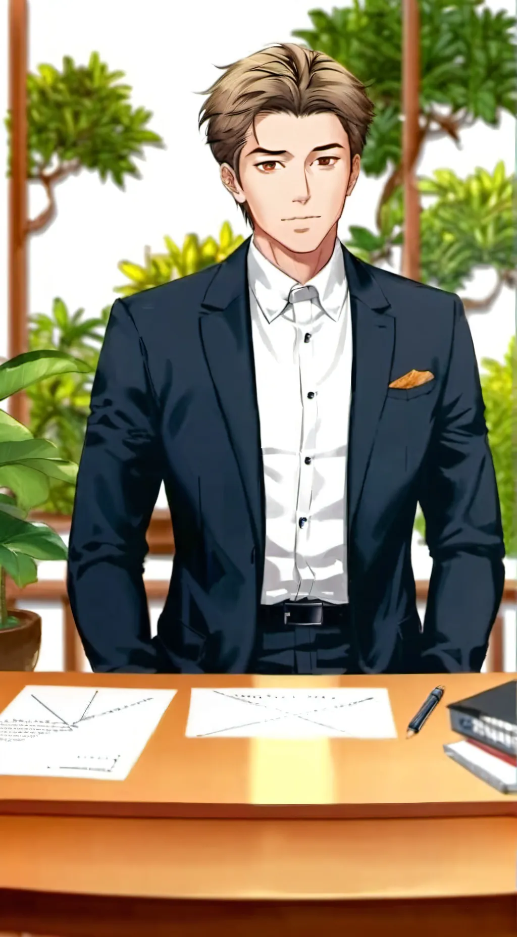 ai character: Plant Nerd background