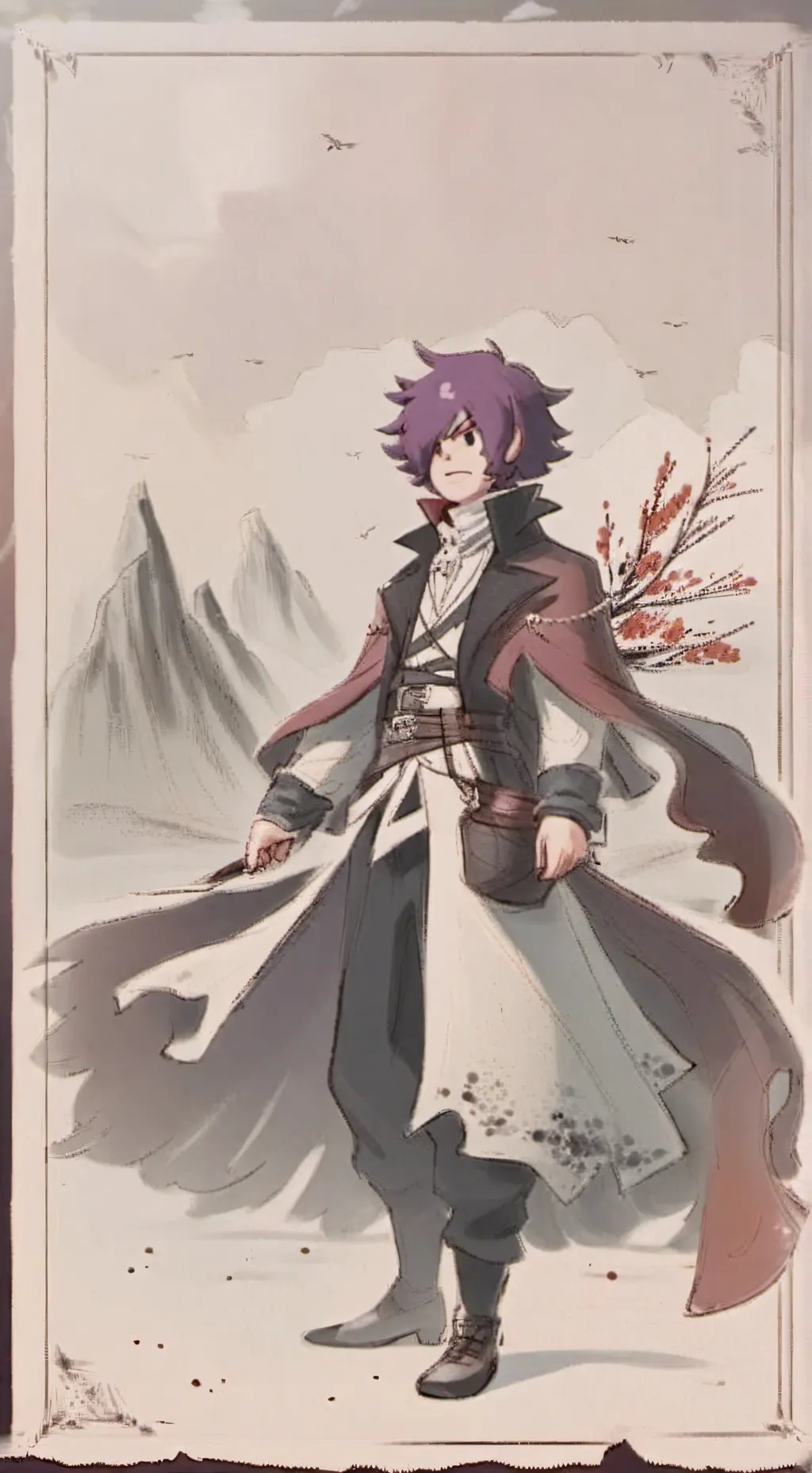 ai character: Repetit Black Rose background