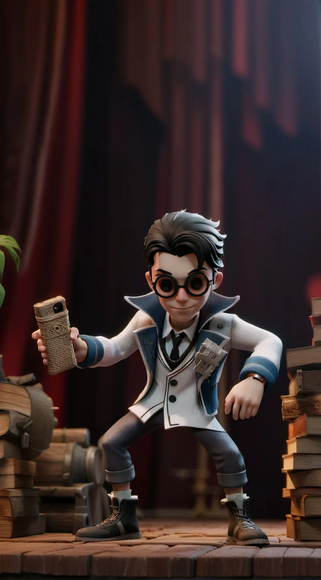 ai character: ᕼඞᙅКᙓᖇ type background