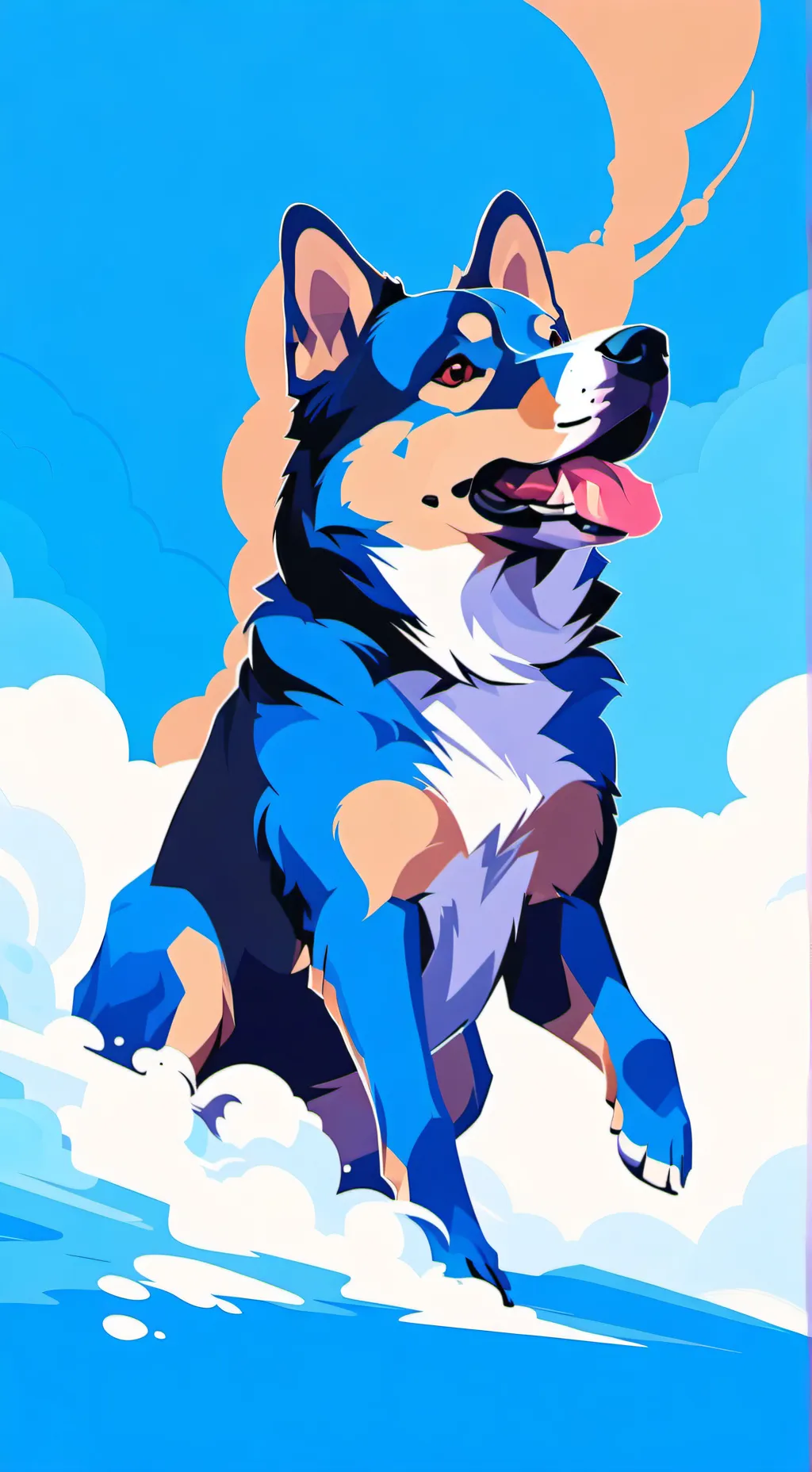 ai character: Bluey Infection AU background