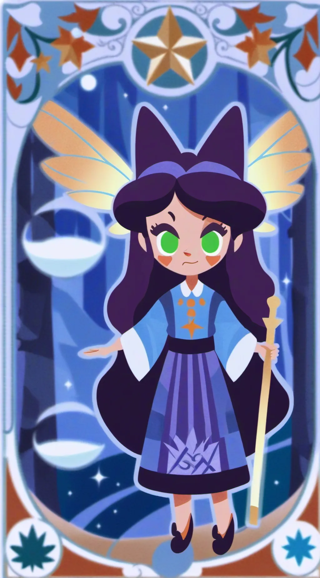 ai character: MOONCAKE background