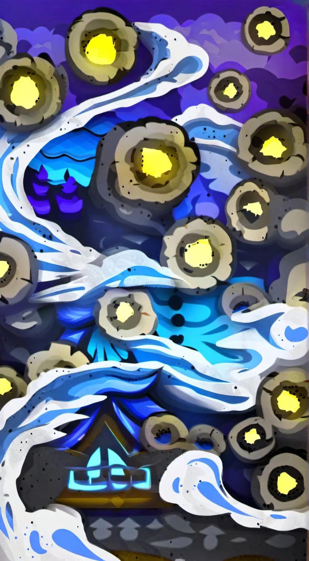 ai character: shadow milk cookie background