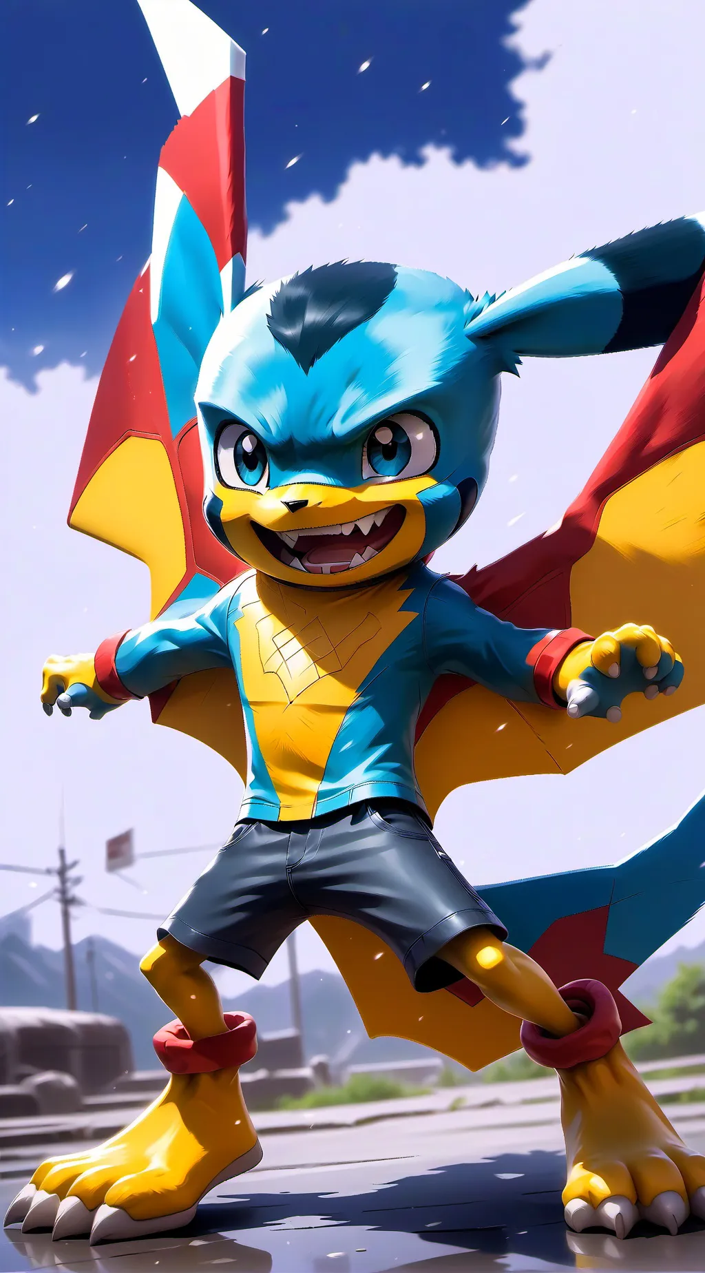 ai character: Окси background