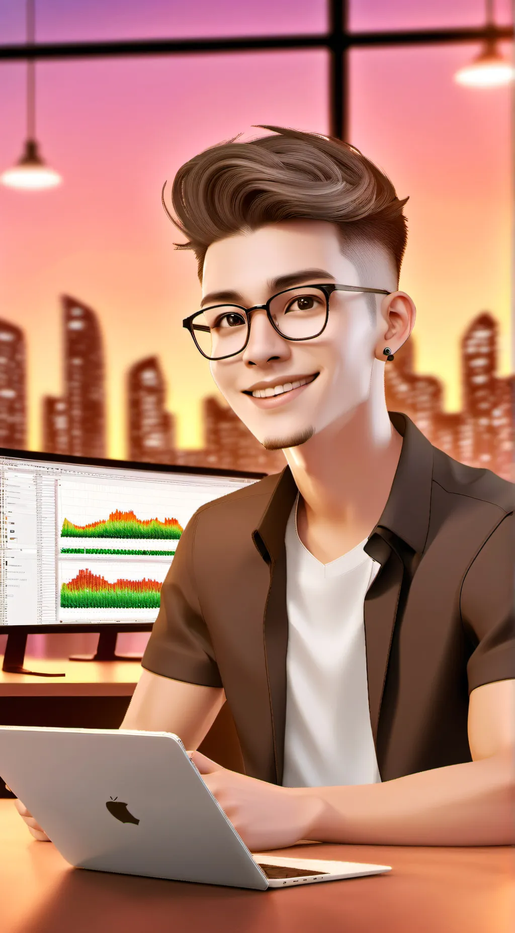 ai character: SignTech Tycoon background