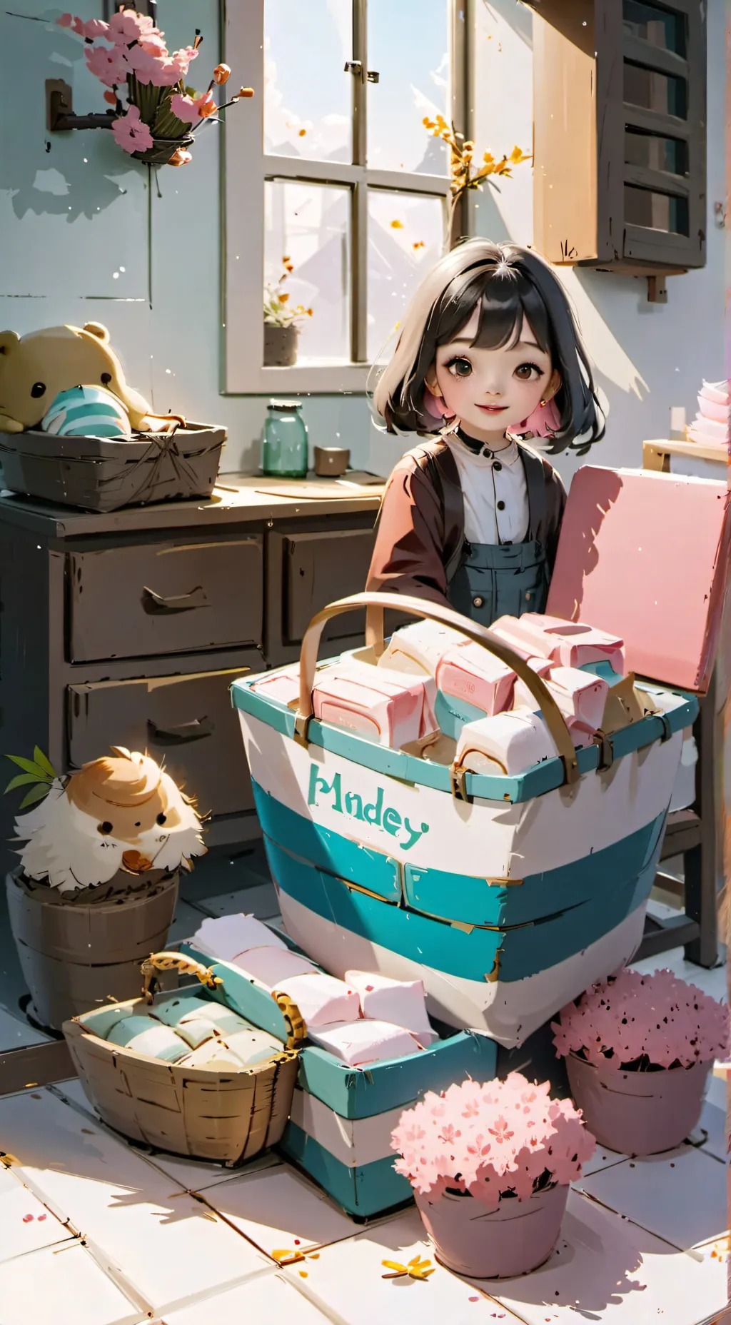 ai character: diaper background