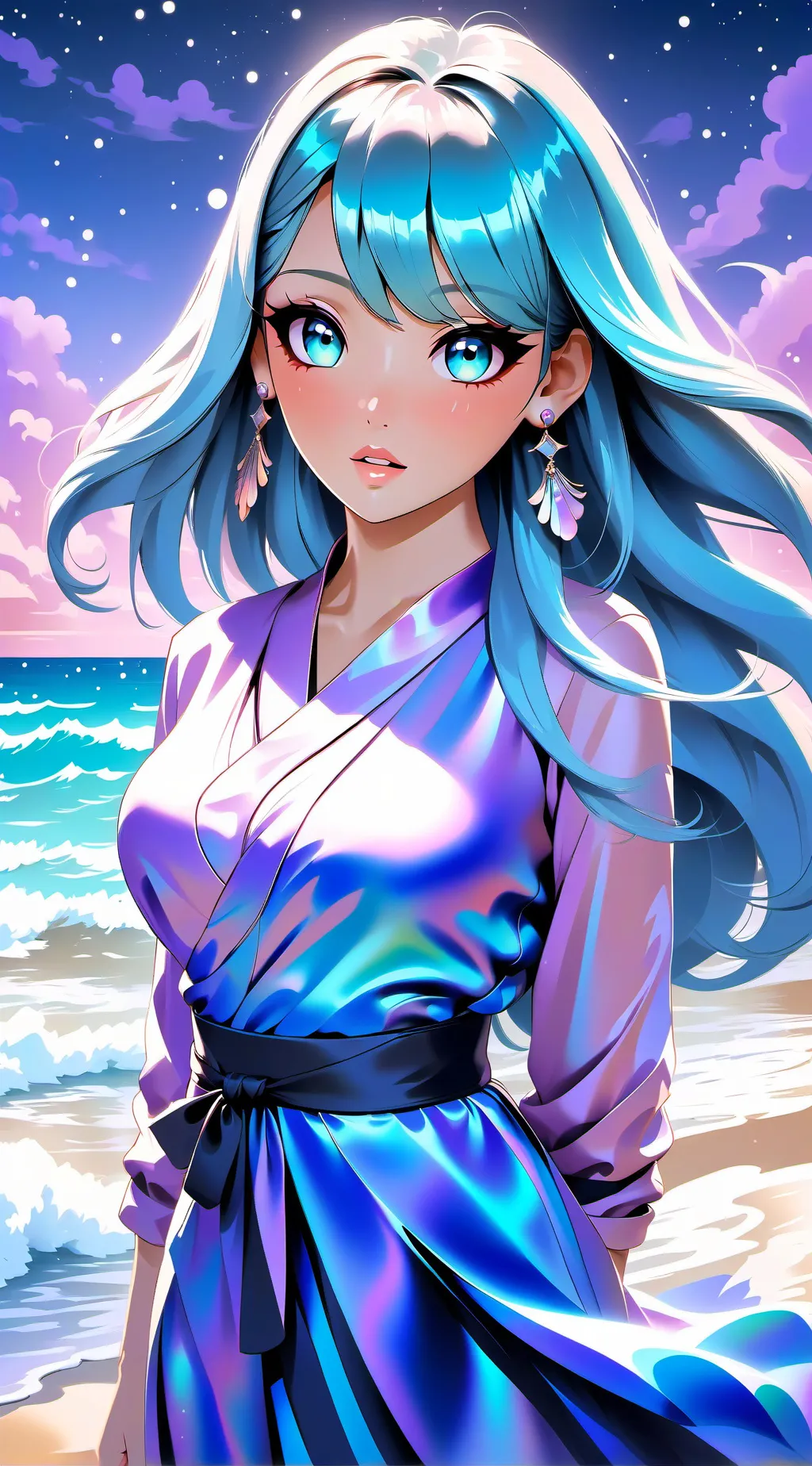ai character: La playa🏖️ background