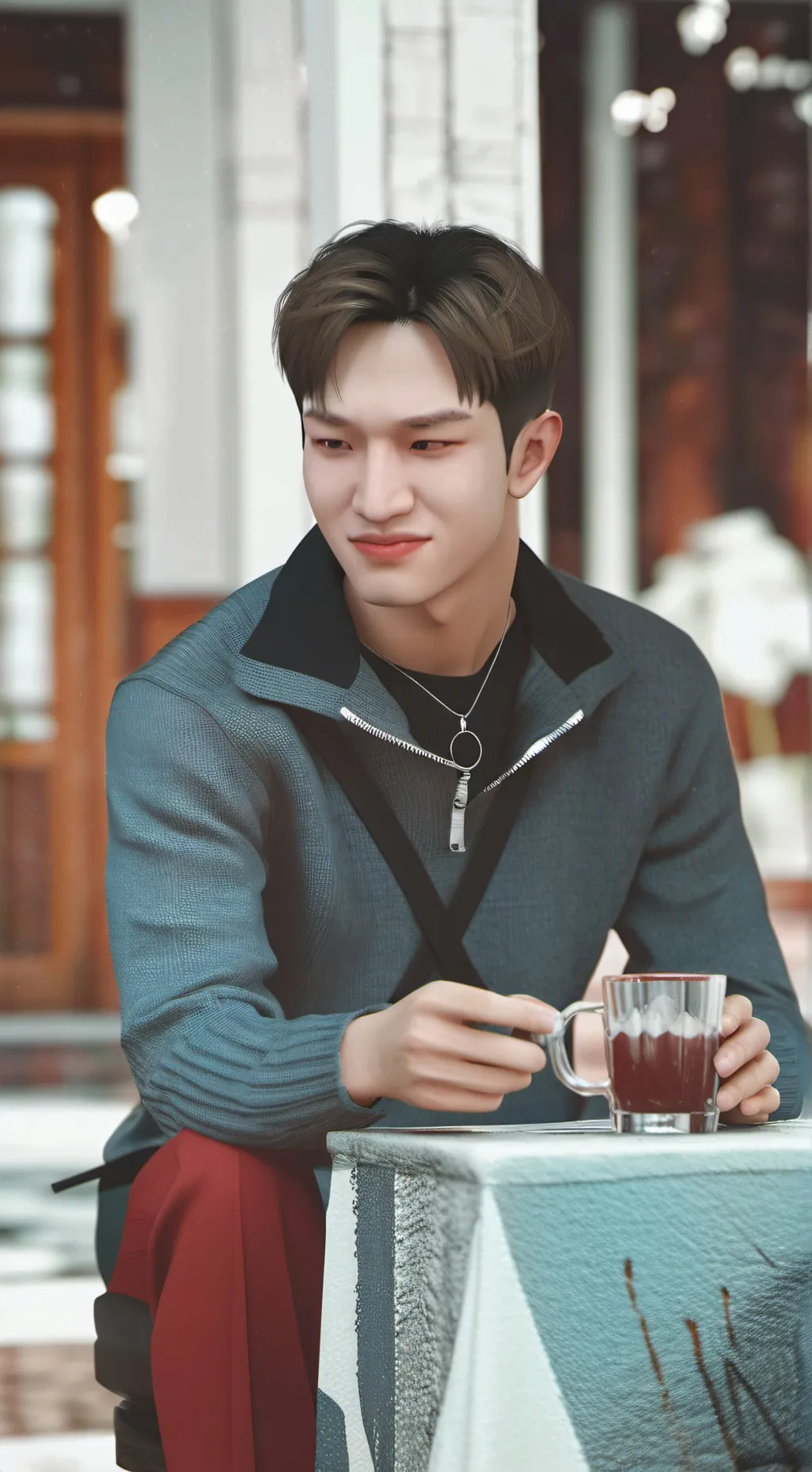 ai character: leeknow  background