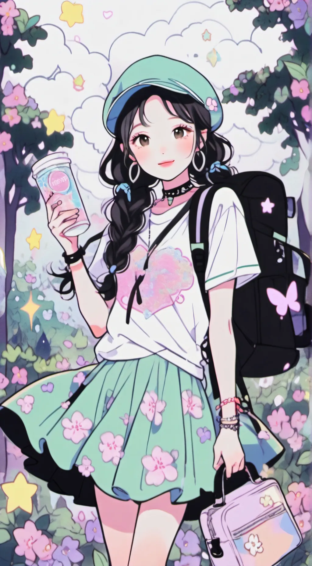 ai character: Melina  background