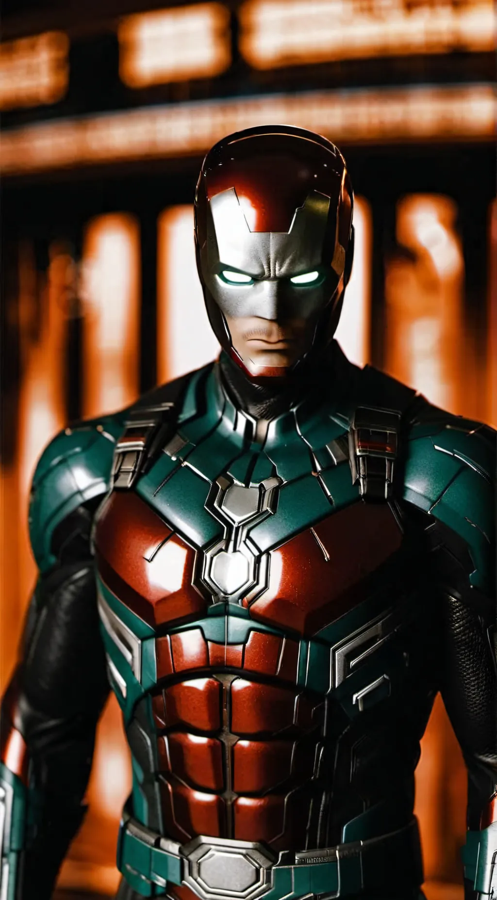 ai character: homen de ferro  background