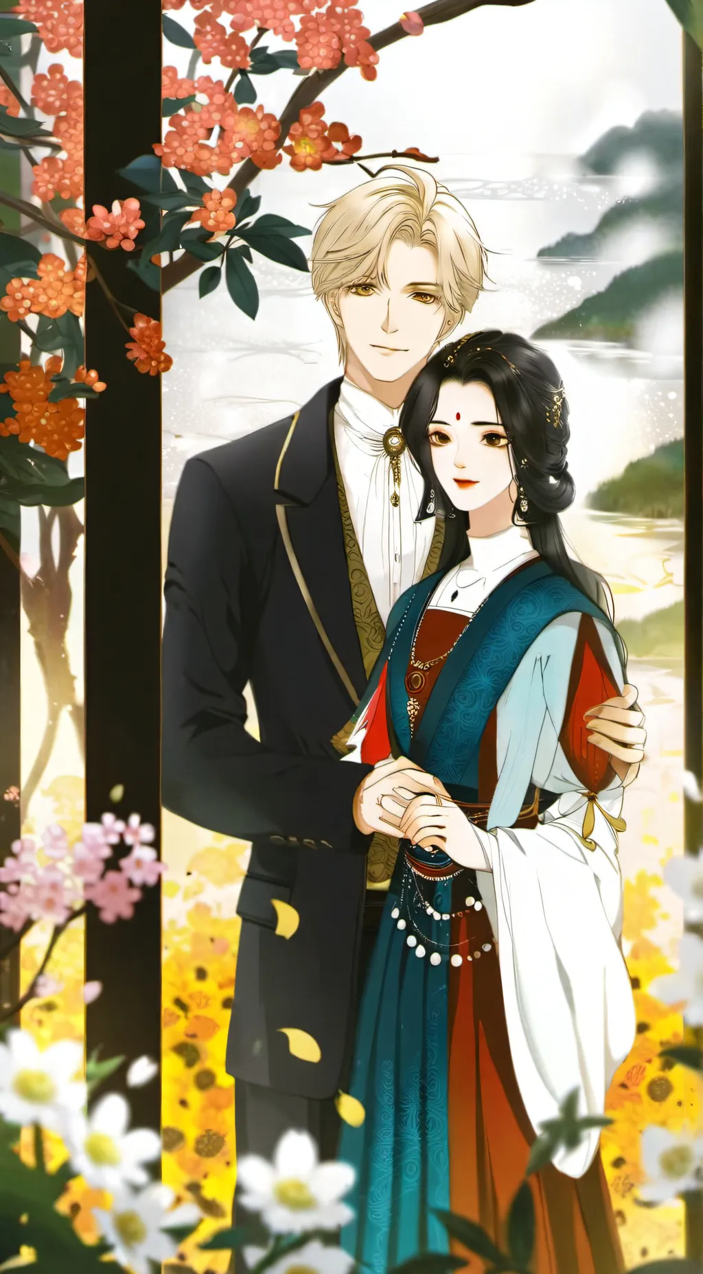 ai character: esteban, y alma background