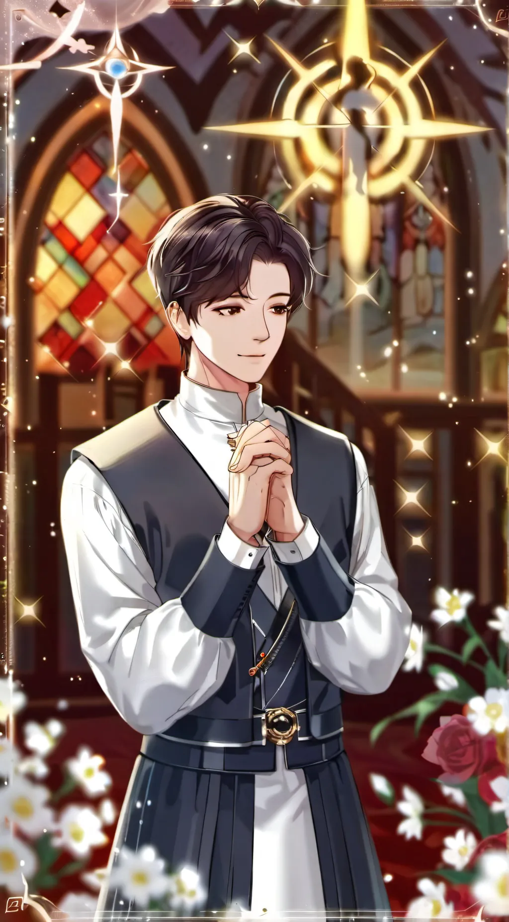 ai character: Cards background