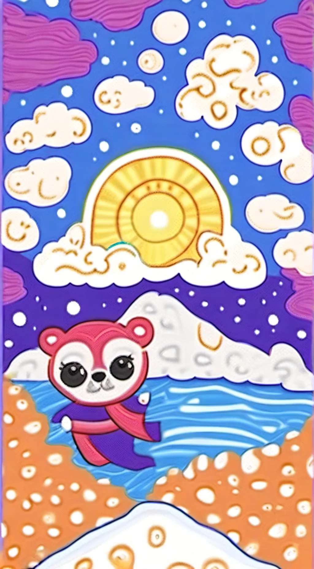 ai character: huggy wuggy  background