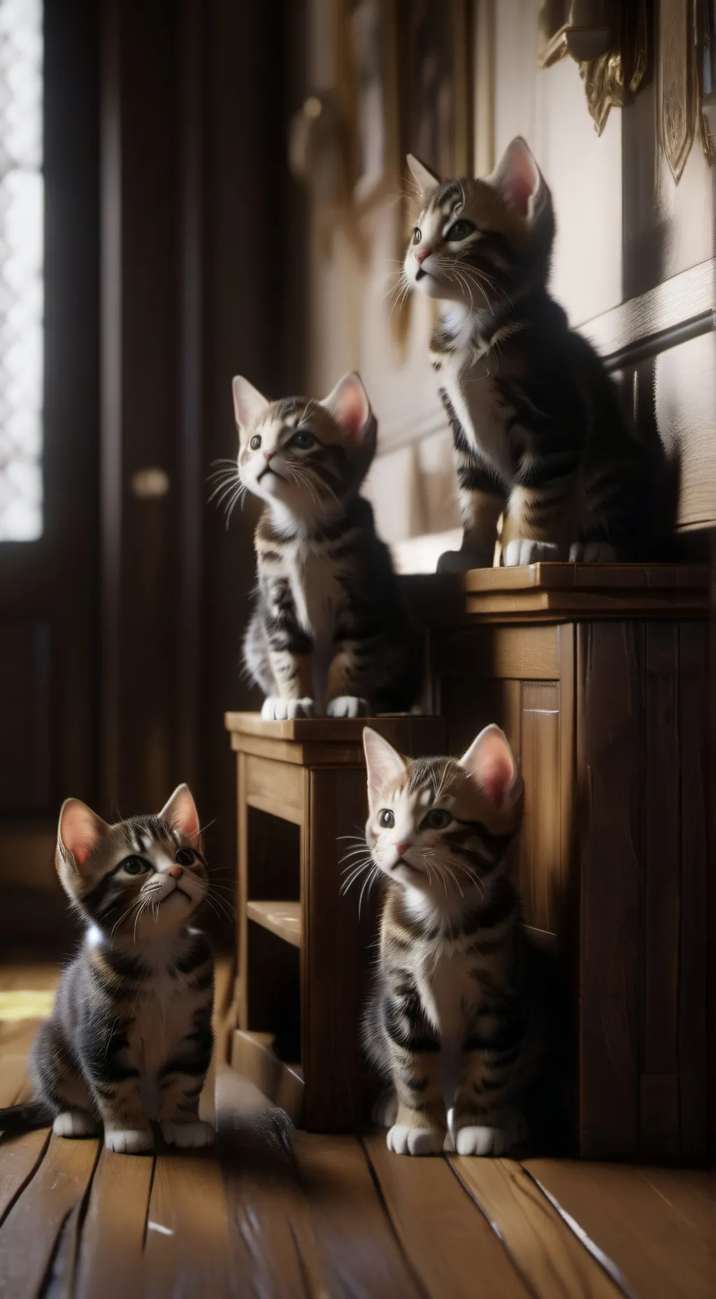 ai character: team of kittens background