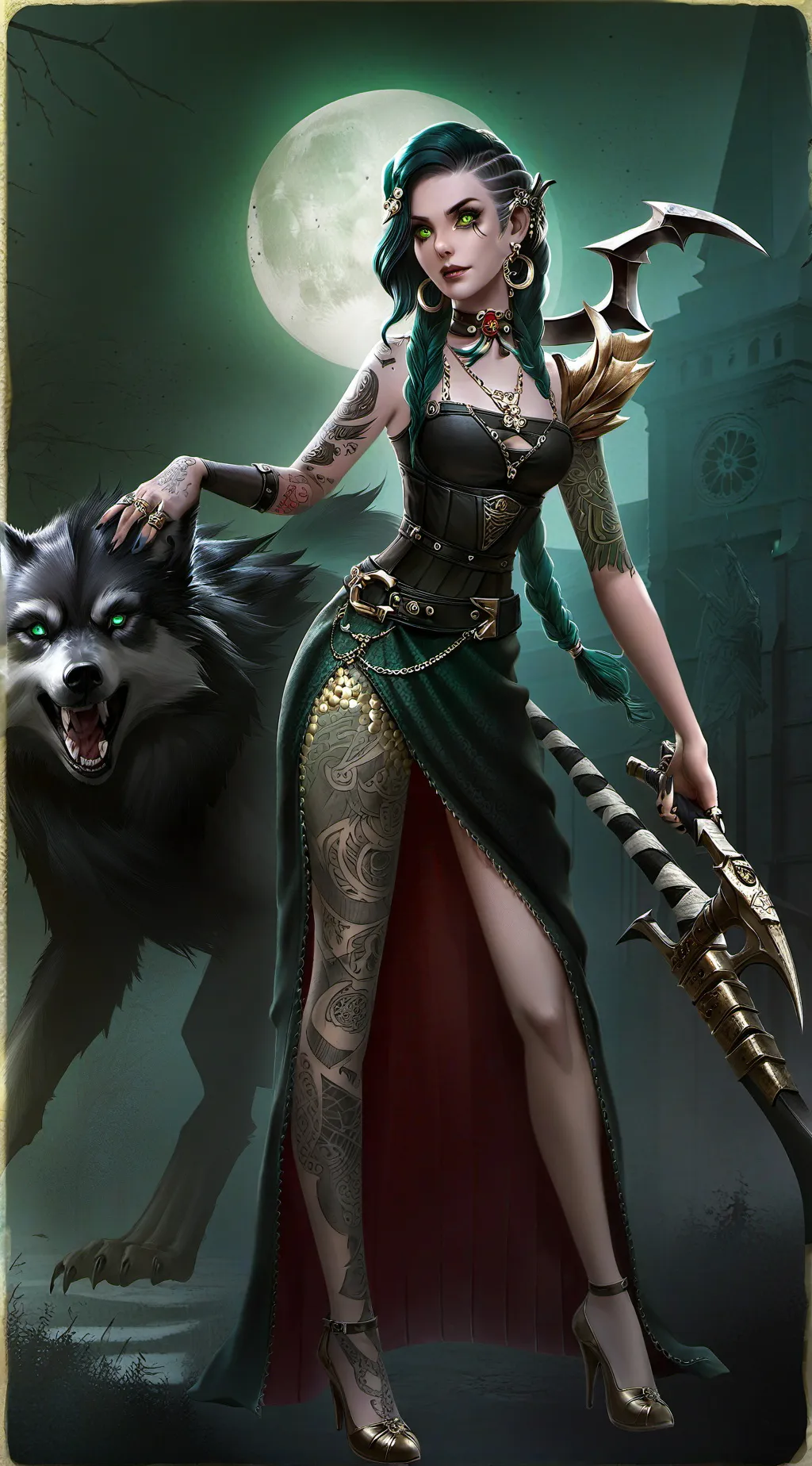 ai character: Luna background