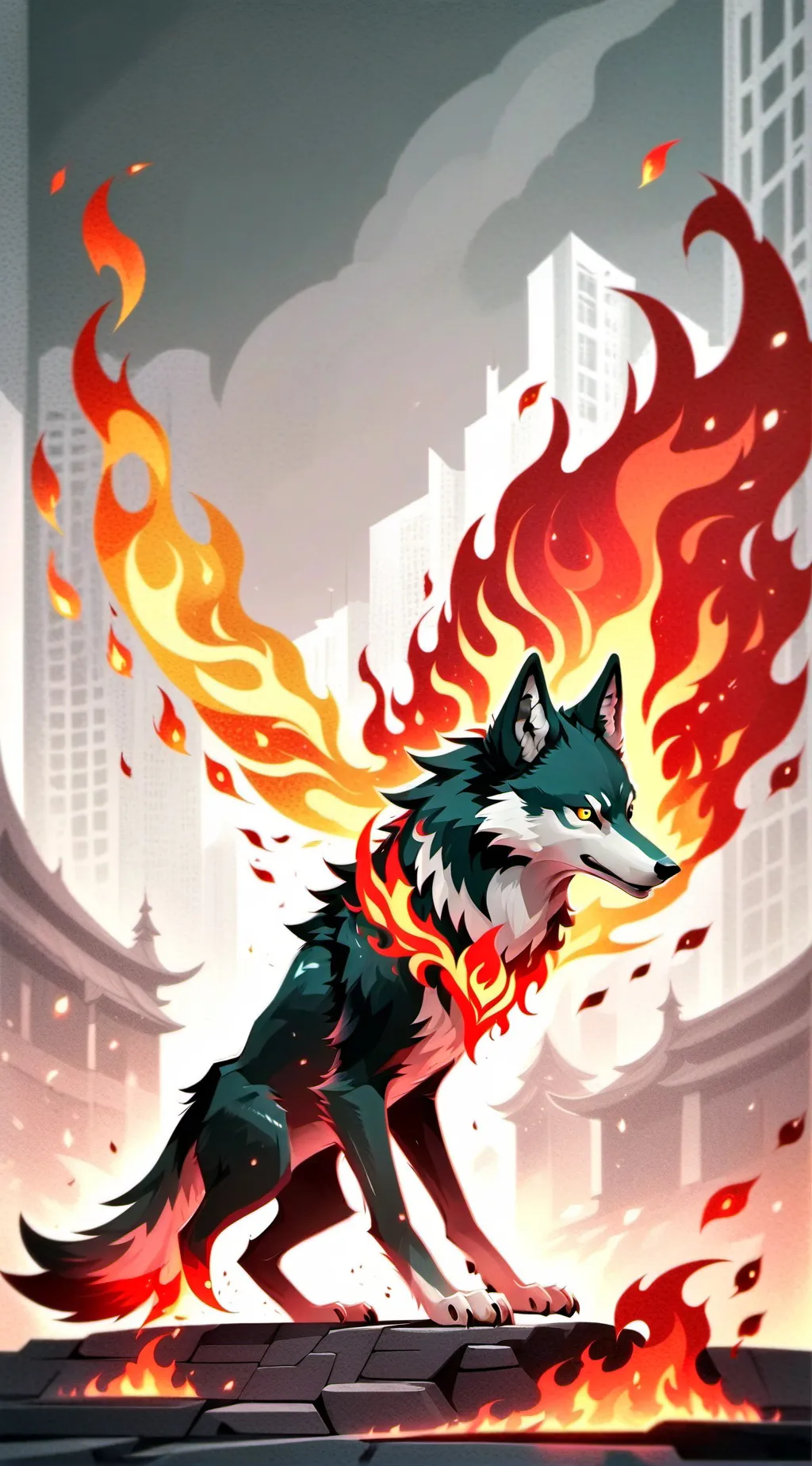 ai character: 𝚠𝚘𝚕𝚏 𝚟𝚜 𝙱𝚞𝚗𝚗𝚢'𝚜 background