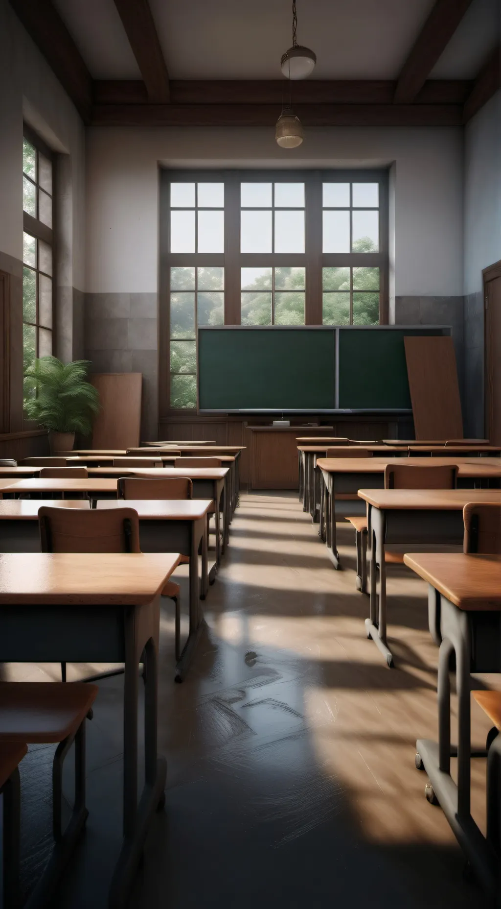 ai character: Country school  background