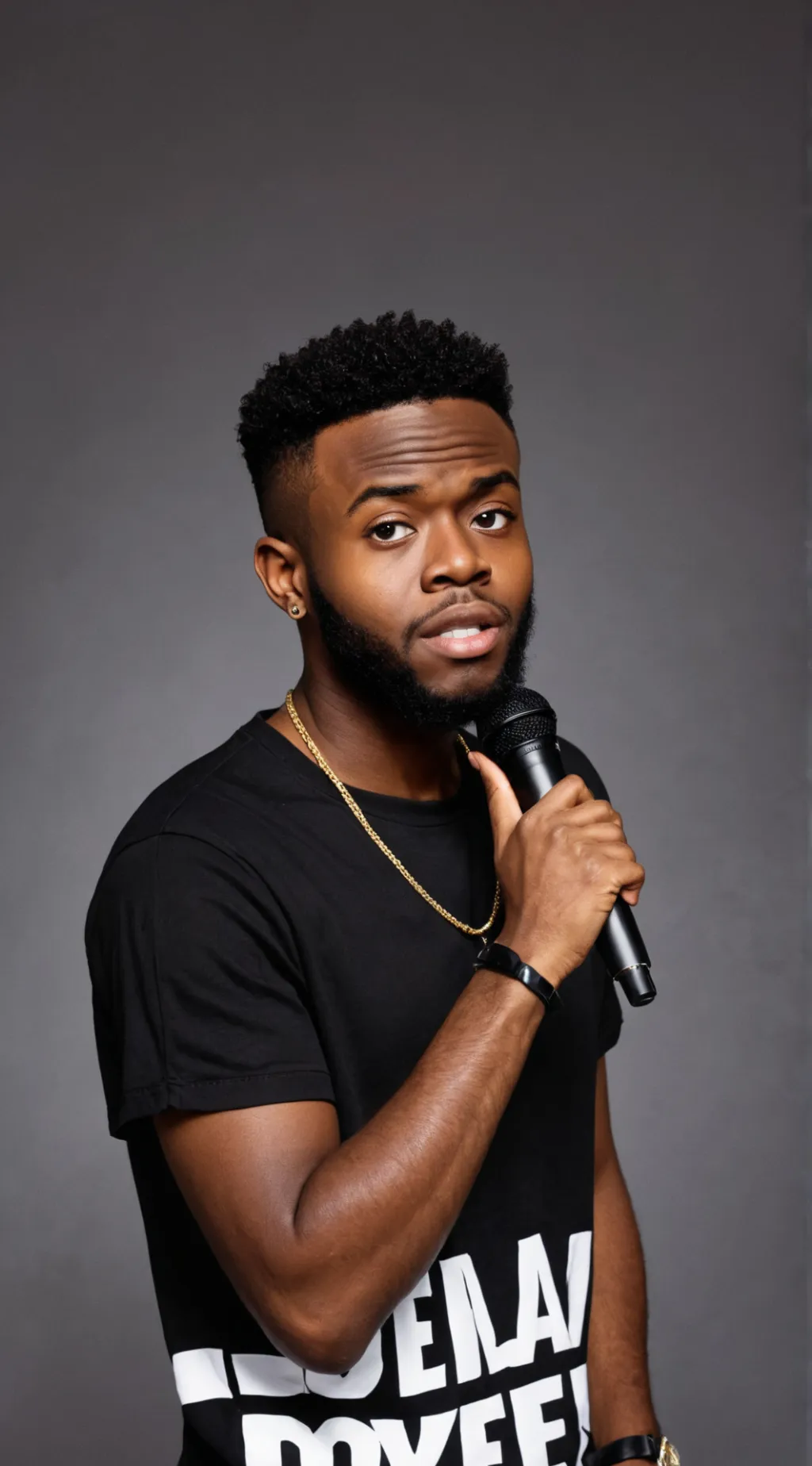 ai character: kevin olusola  background