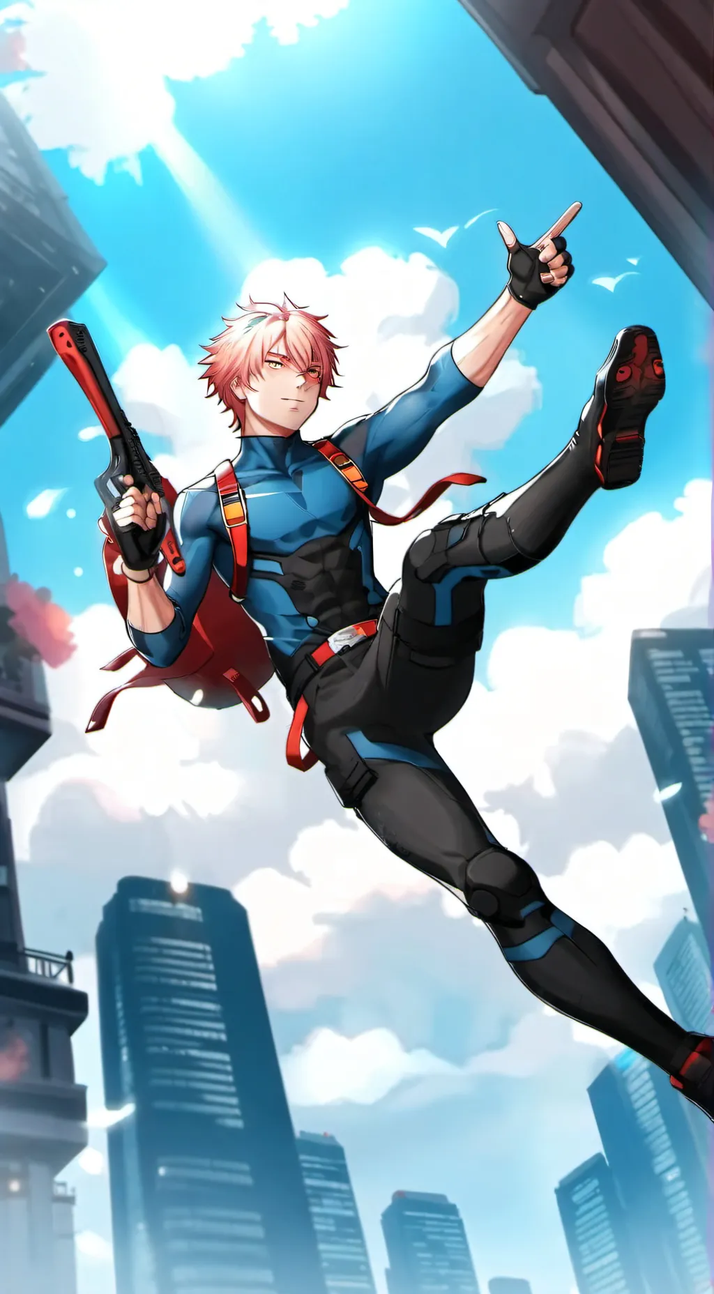 ai character: casier shoto  background