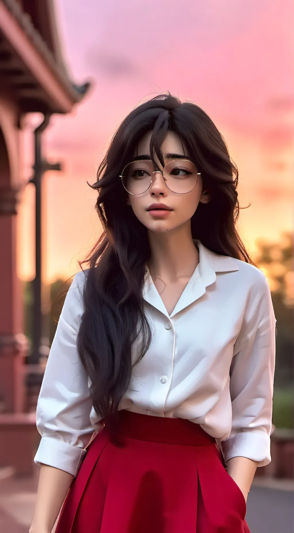 ai character: vanessa🤓☝🏻 background