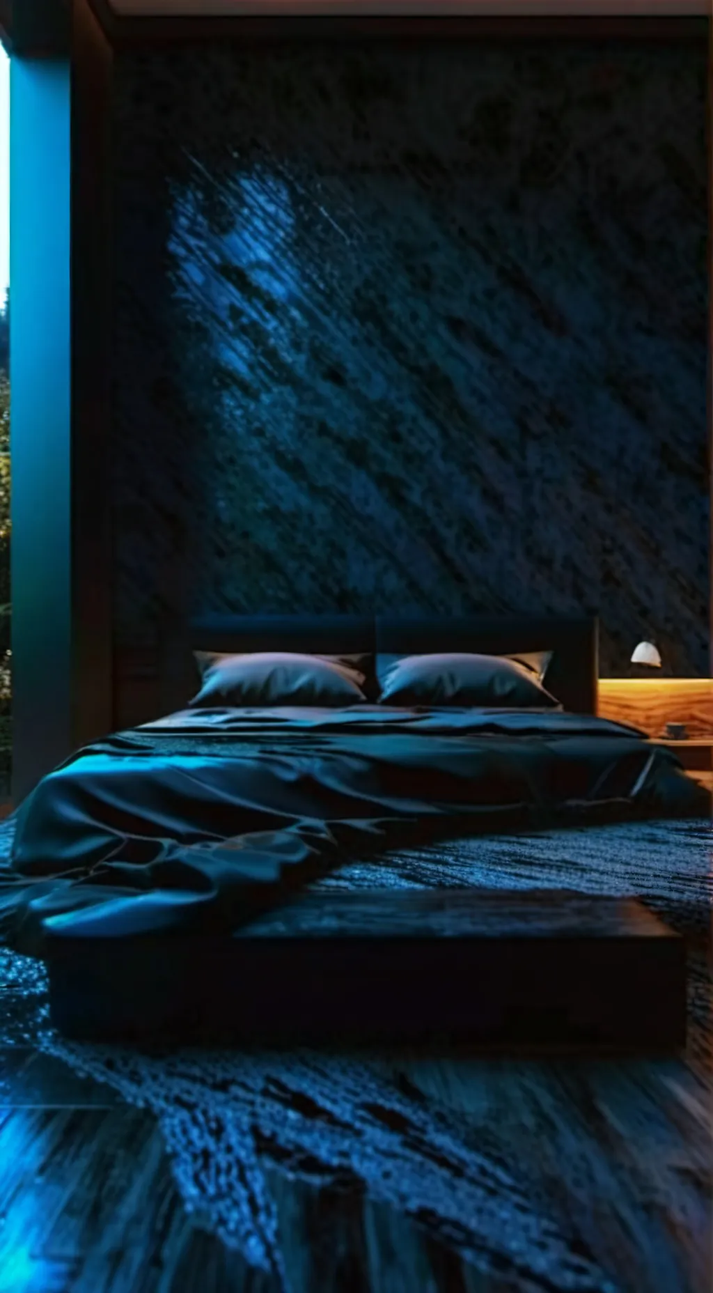 ai character: Rainy day mha background