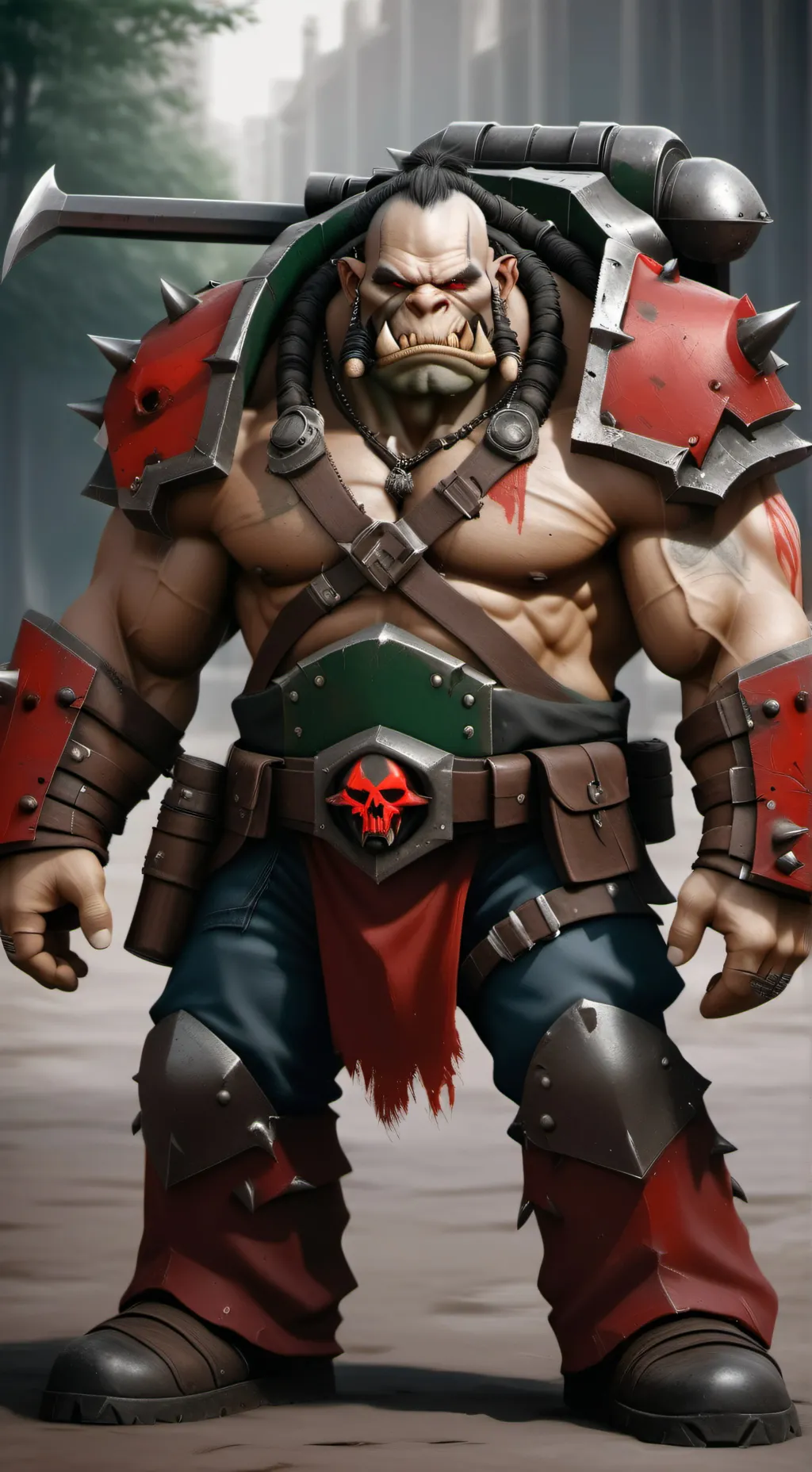 ai character: grokesh  background