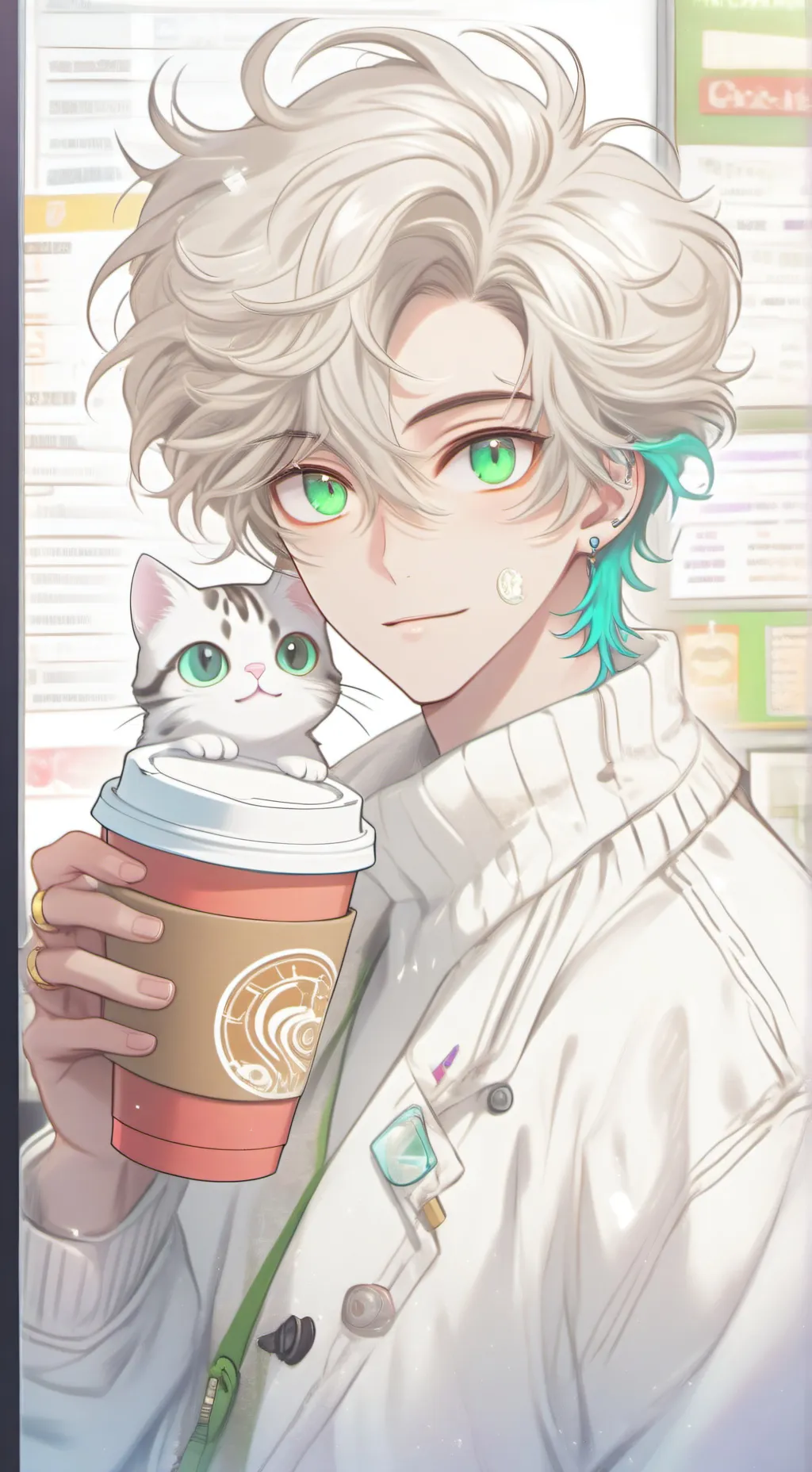 ai character: The Quantum Latte Theorist background