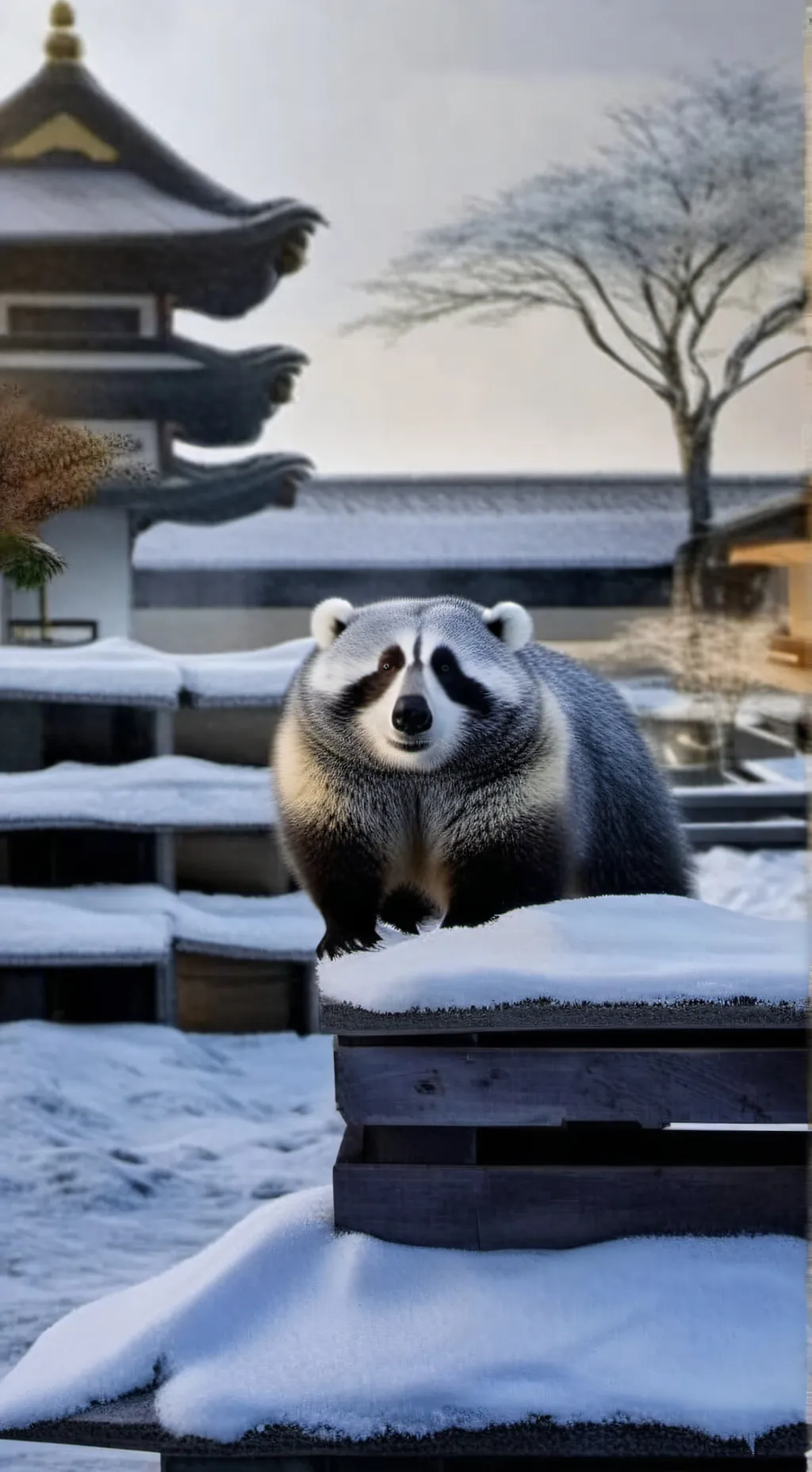 ai character: Mm2 Christmas  background