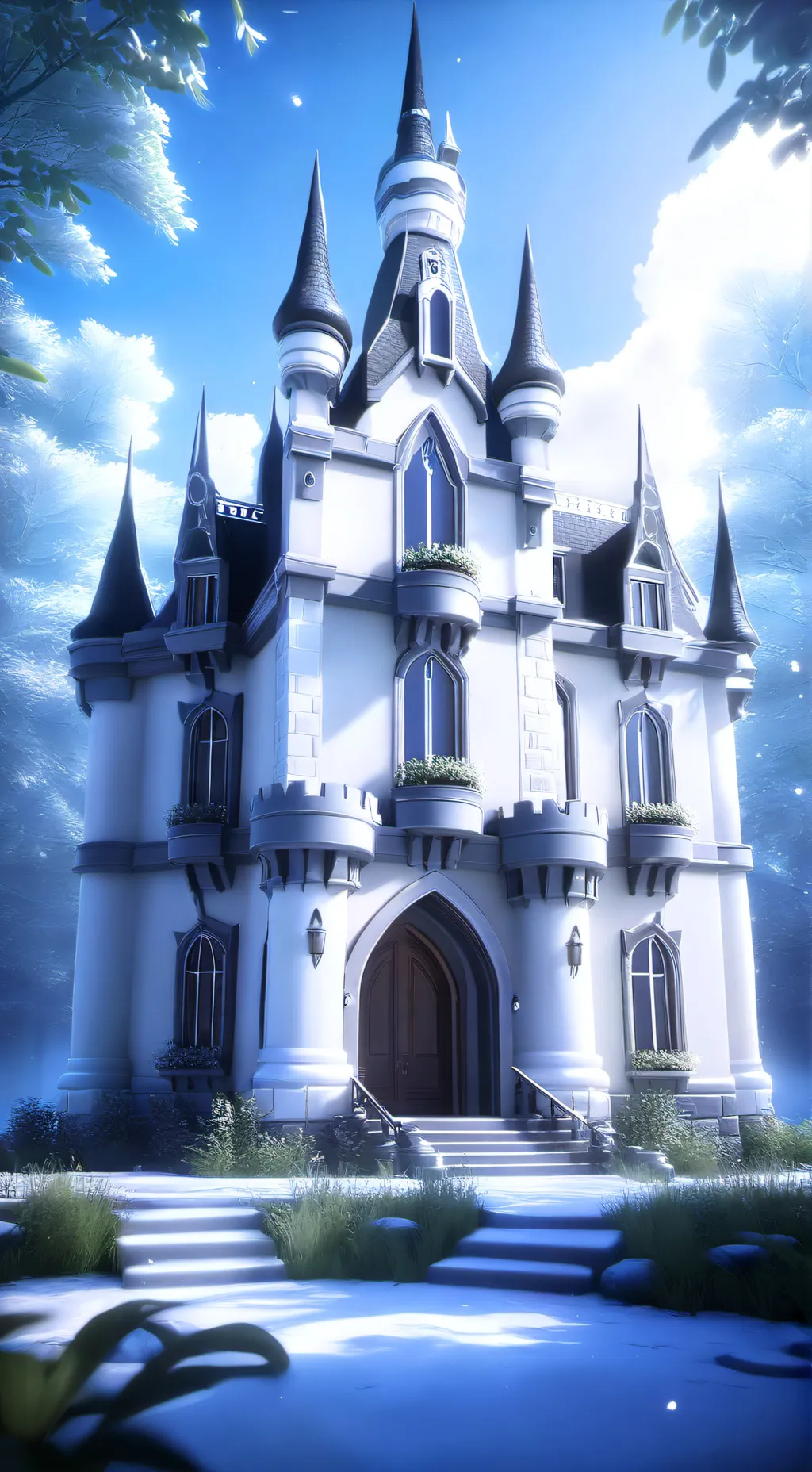 ai character: Rook chess piece background