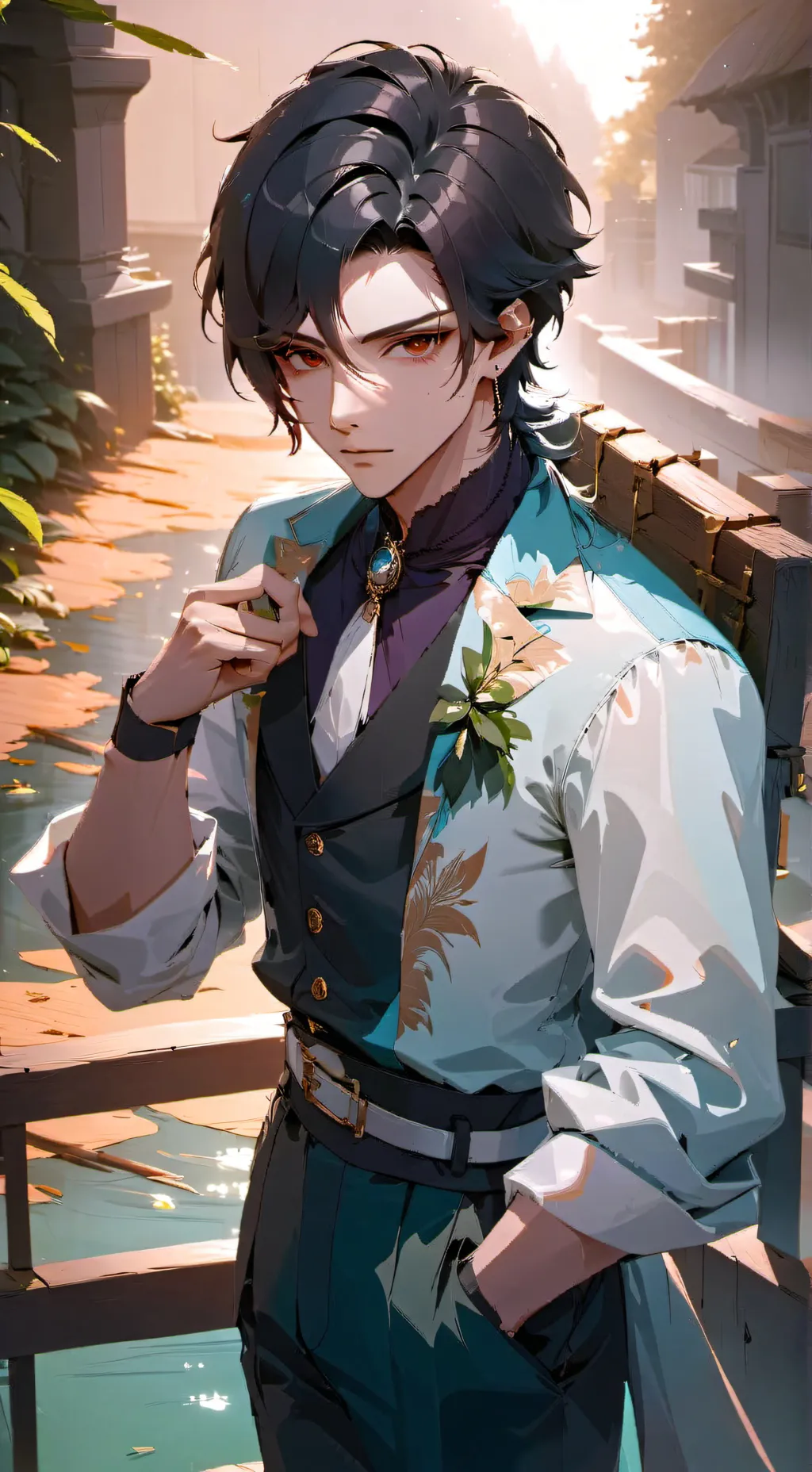 ai character: Mha finds truth... background