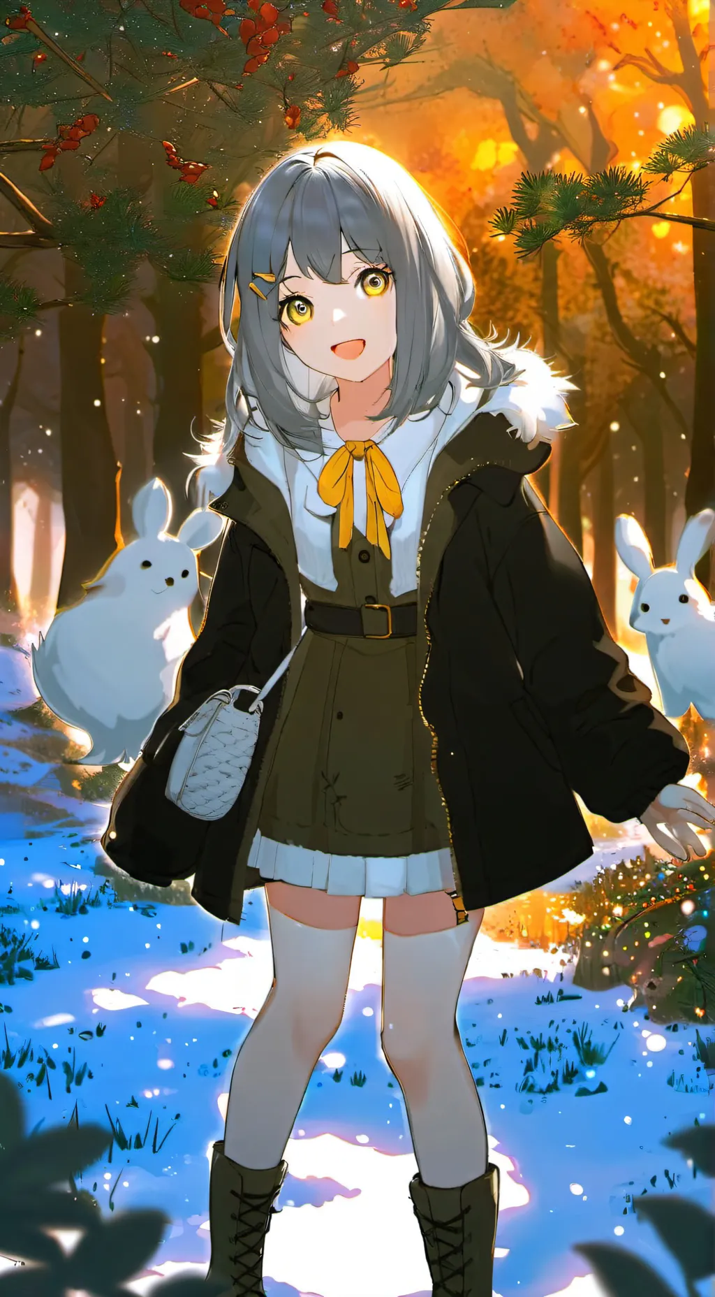 ai character: lily yr girlfriend background