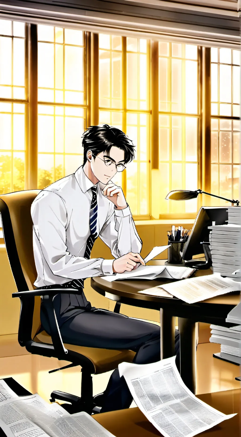 ai character: Bank King's Gambit background