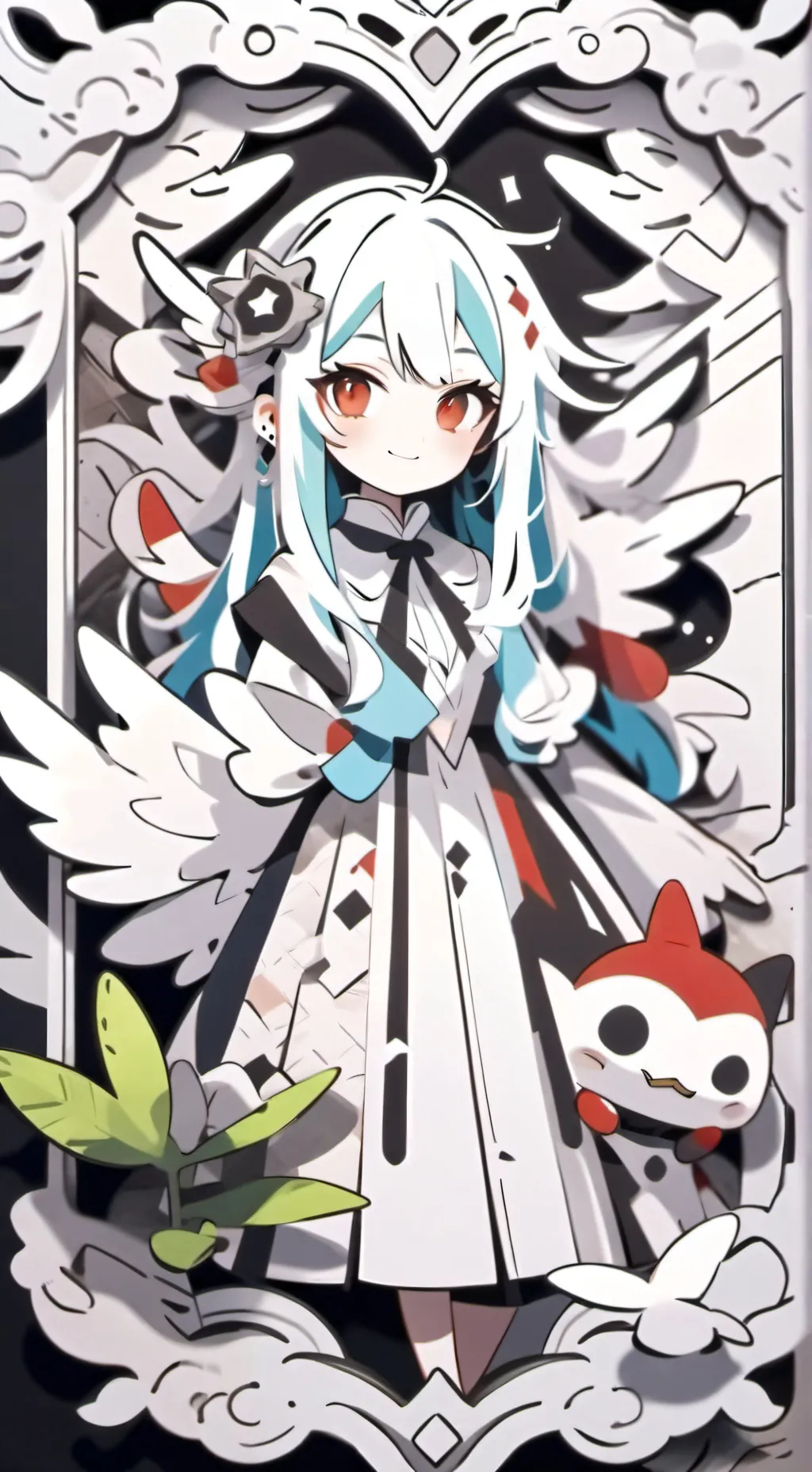 ai character: wenda horror background