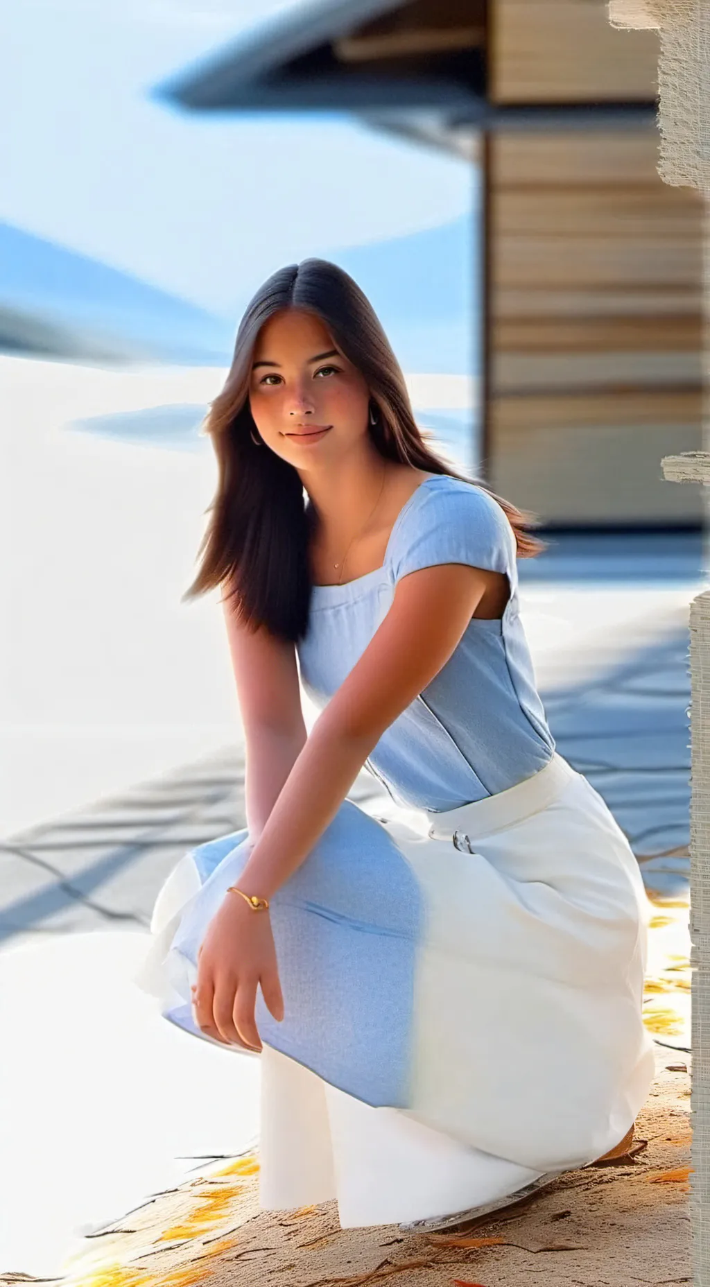 ai character: Luísa  background