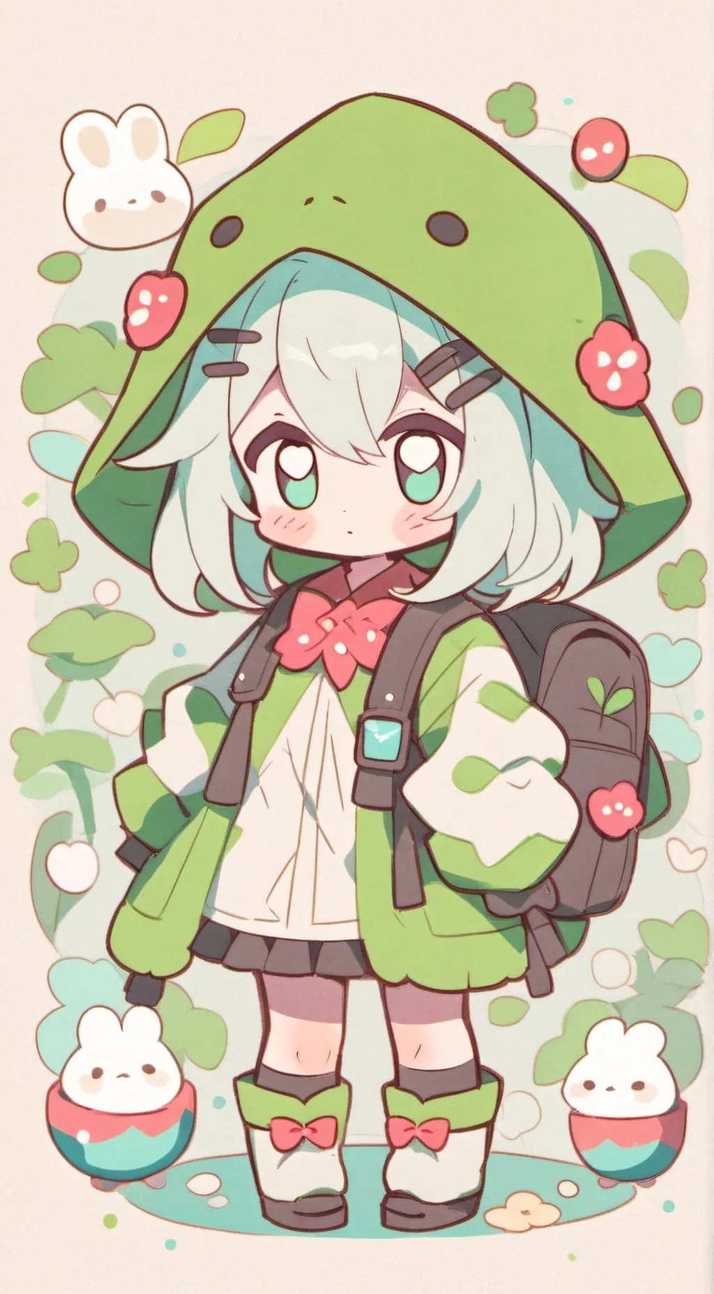 ai character: emoji cat pick me background