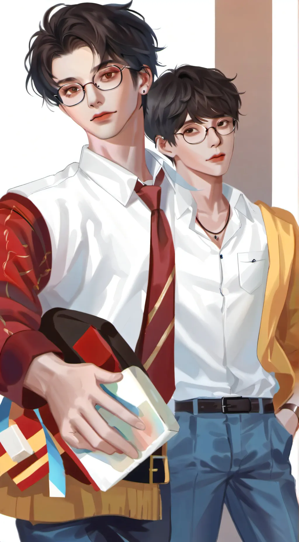 ai character: talkie look atthis background