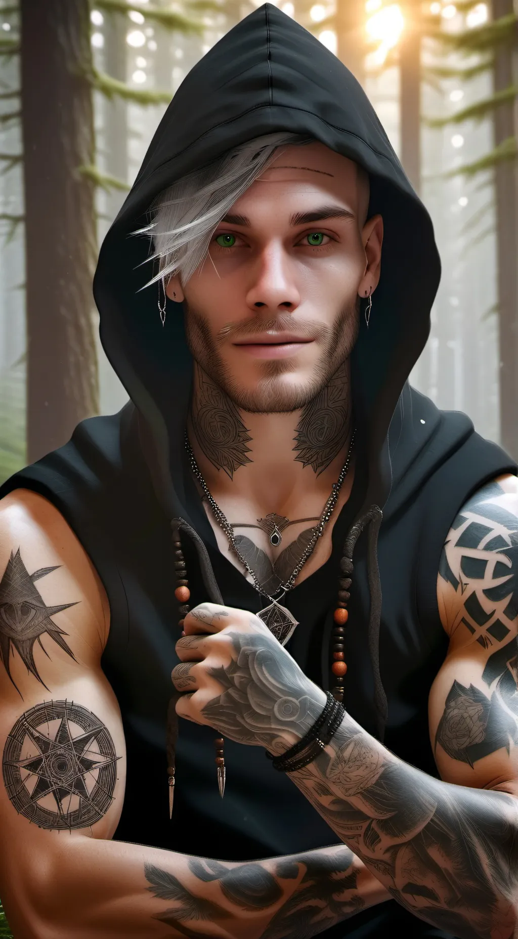 ai character: Raven background