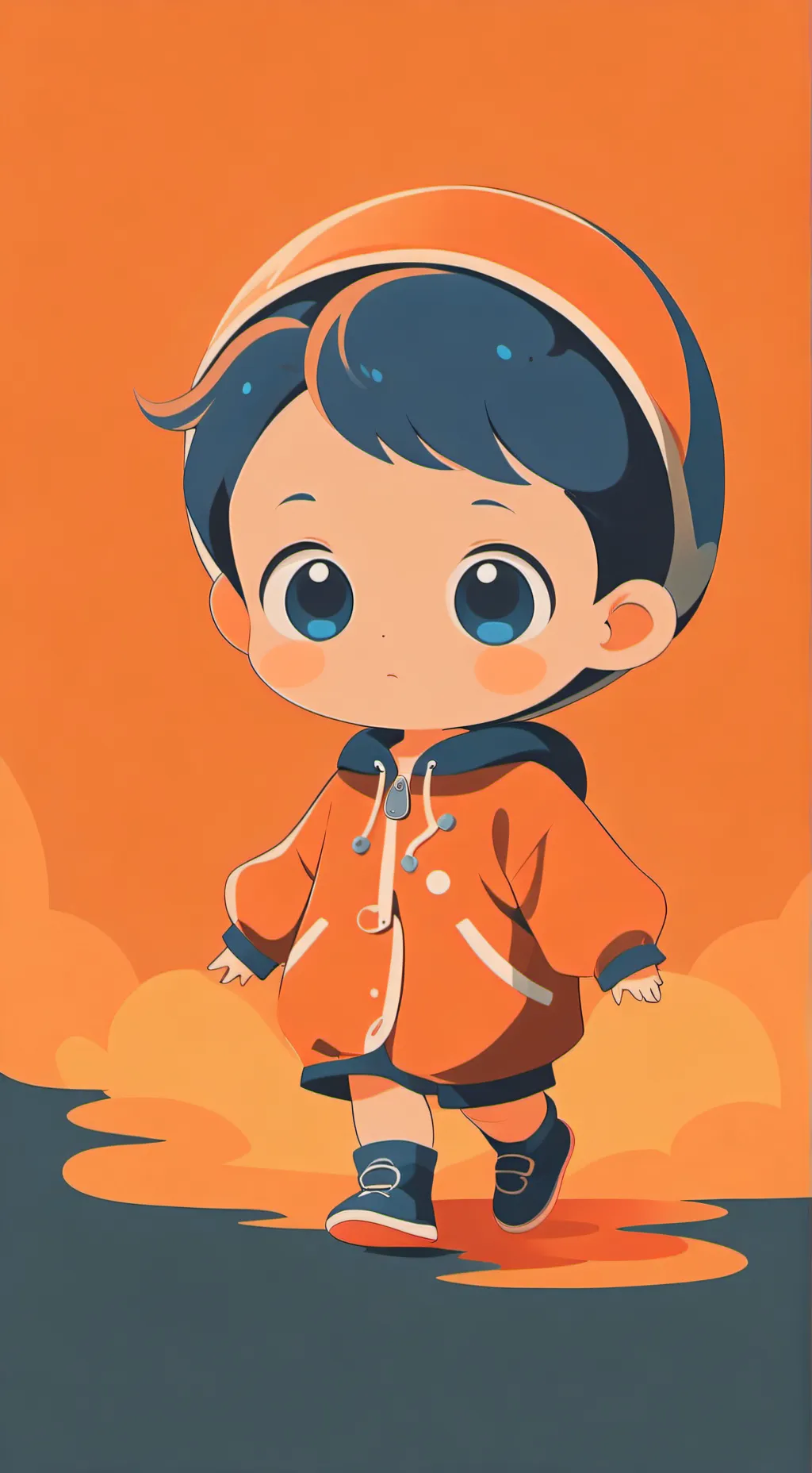 ai character: vector background